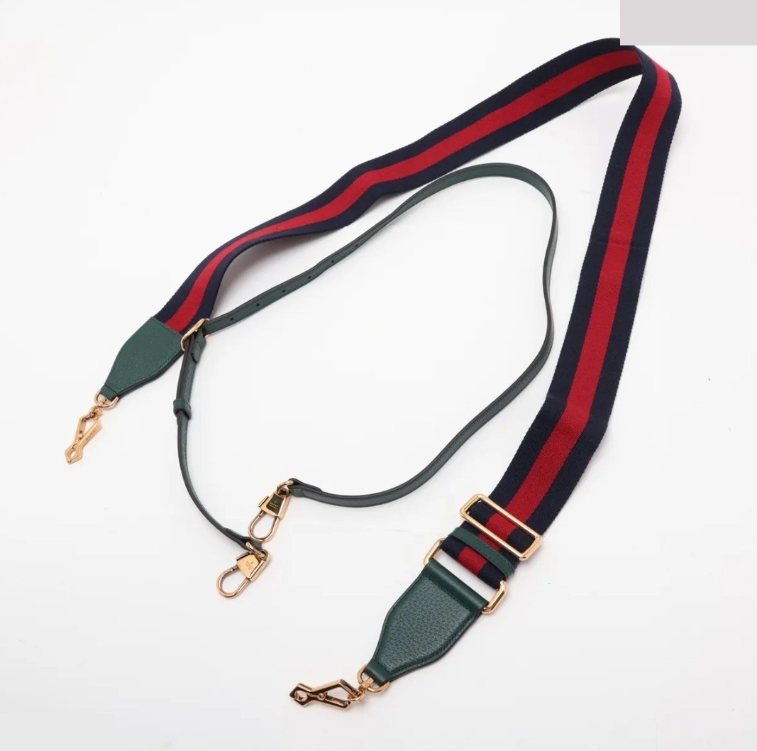 Unused with dust bag. Bamboo and leather 2-way bag, green. 702721 — view 5