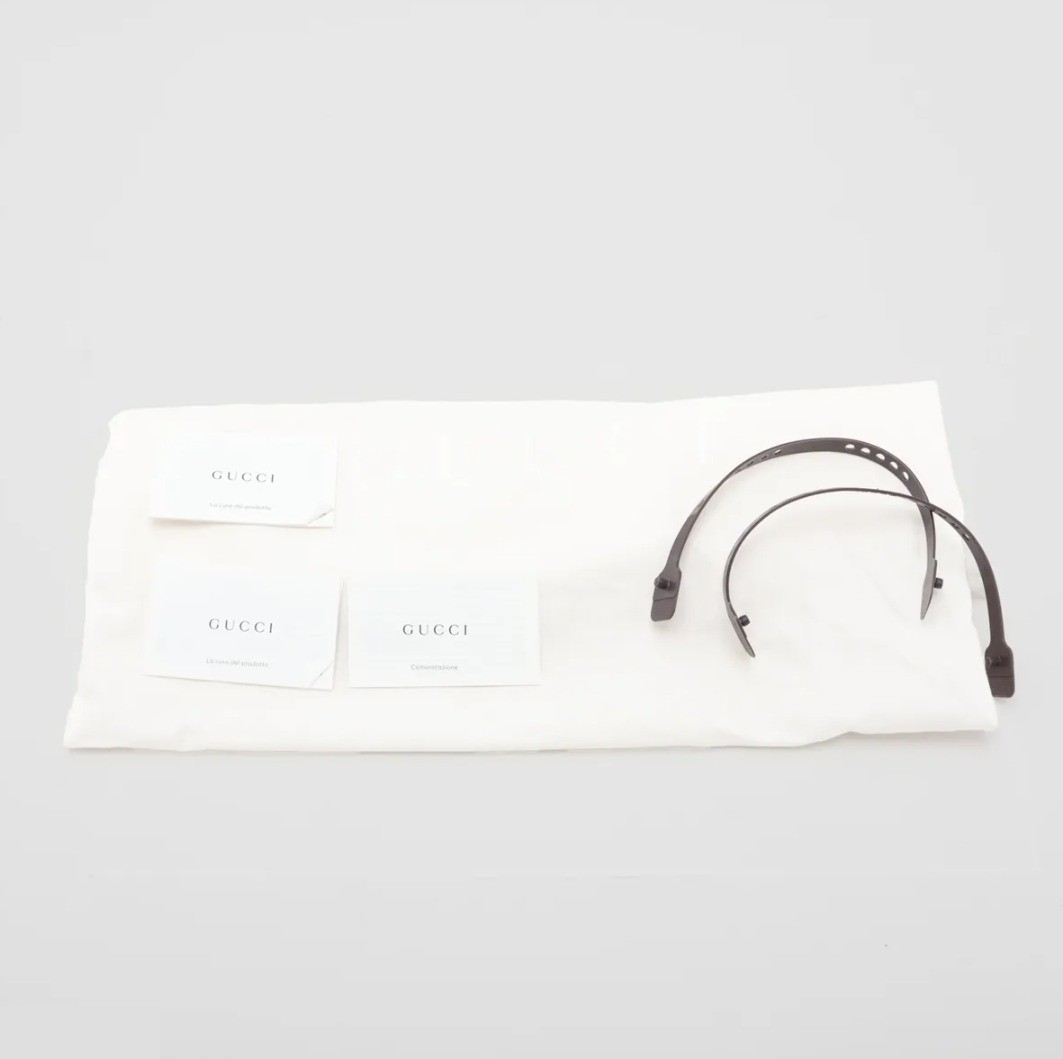 Unused with dust bag. Bamboo and leather 2-way bag, green. 702721 — view 8