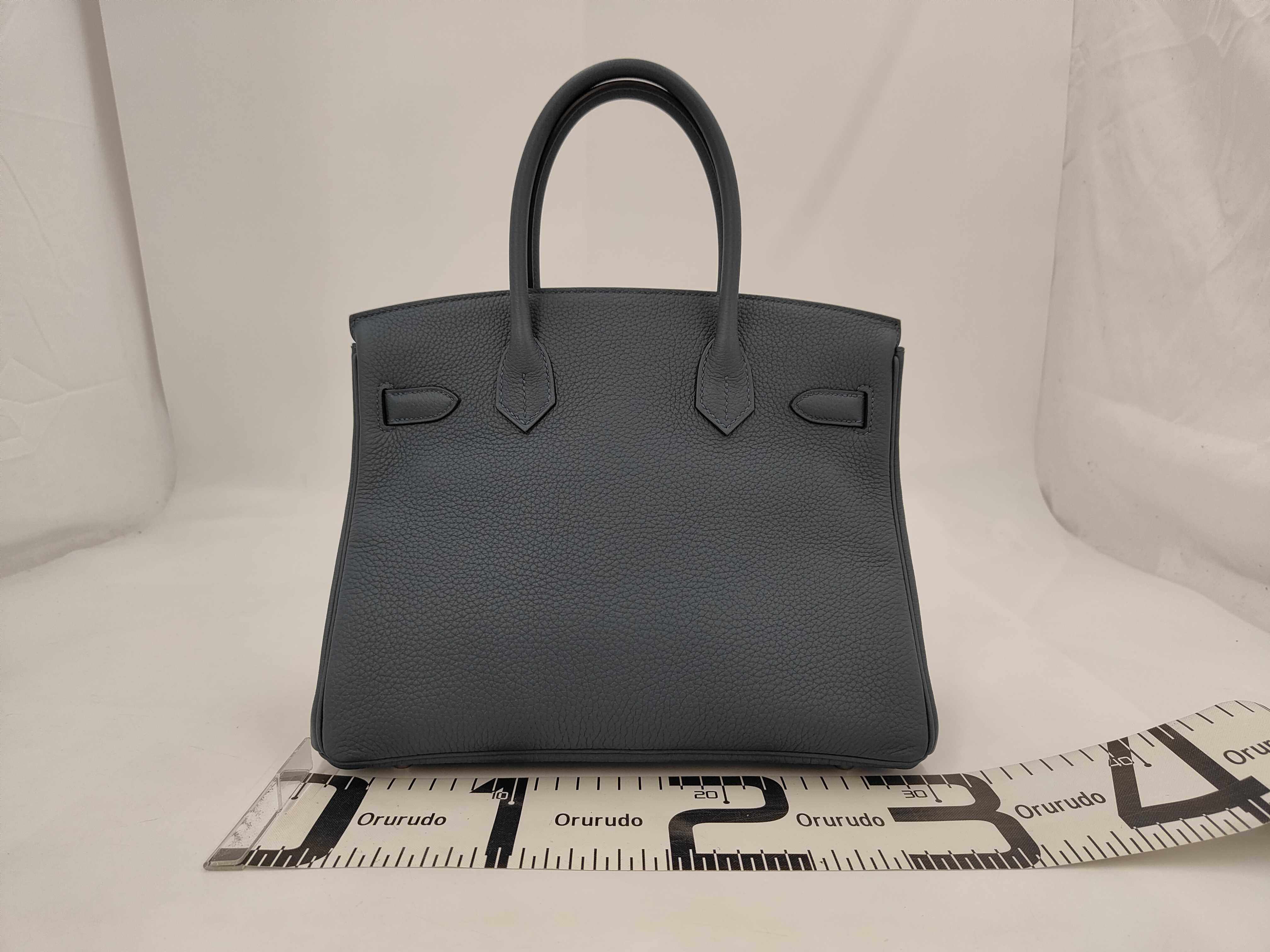 Birkin 30 Togo Blue Tempette Handbag — view 2