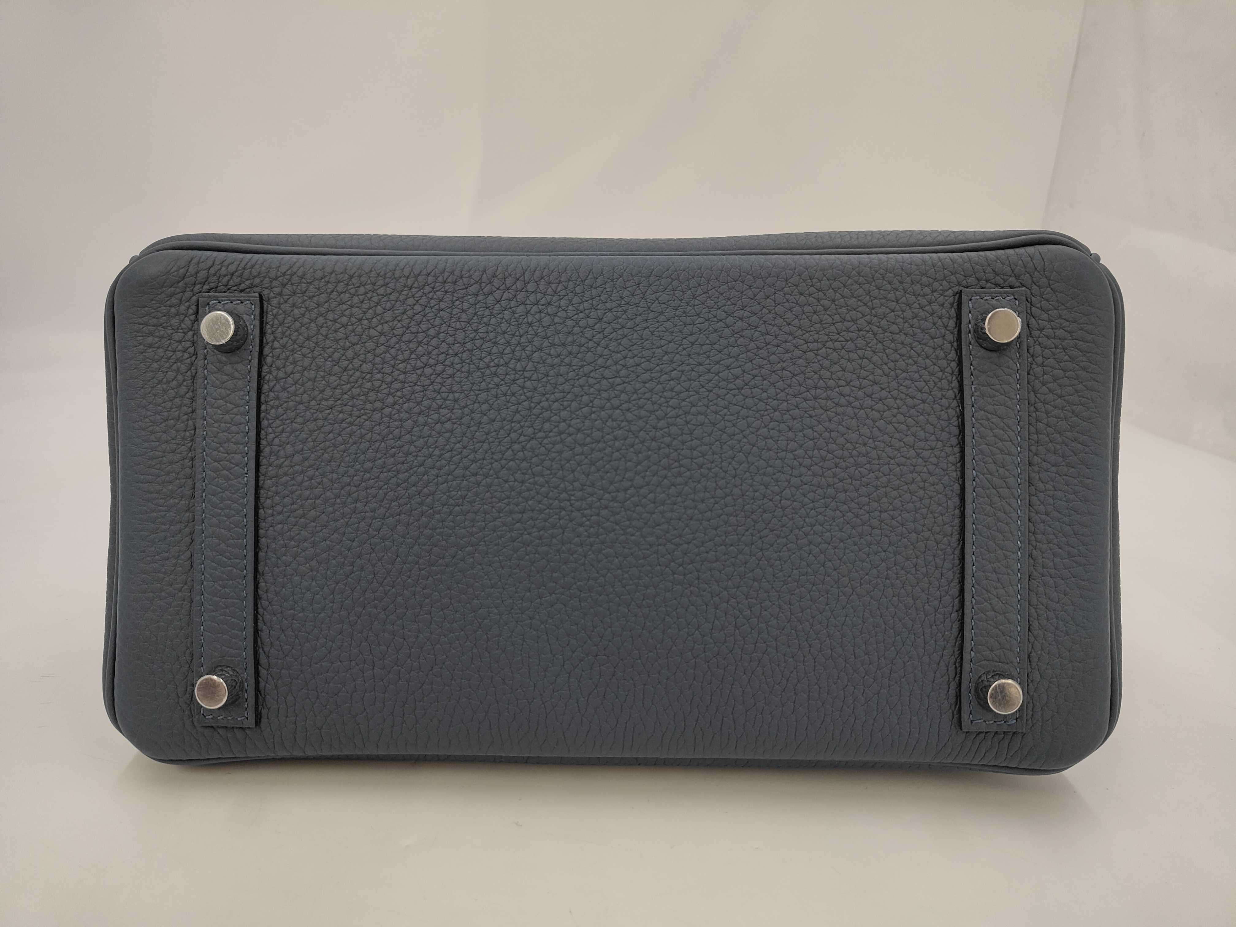 Birkin 30 Togo Blue Tempette Handbag — view 3