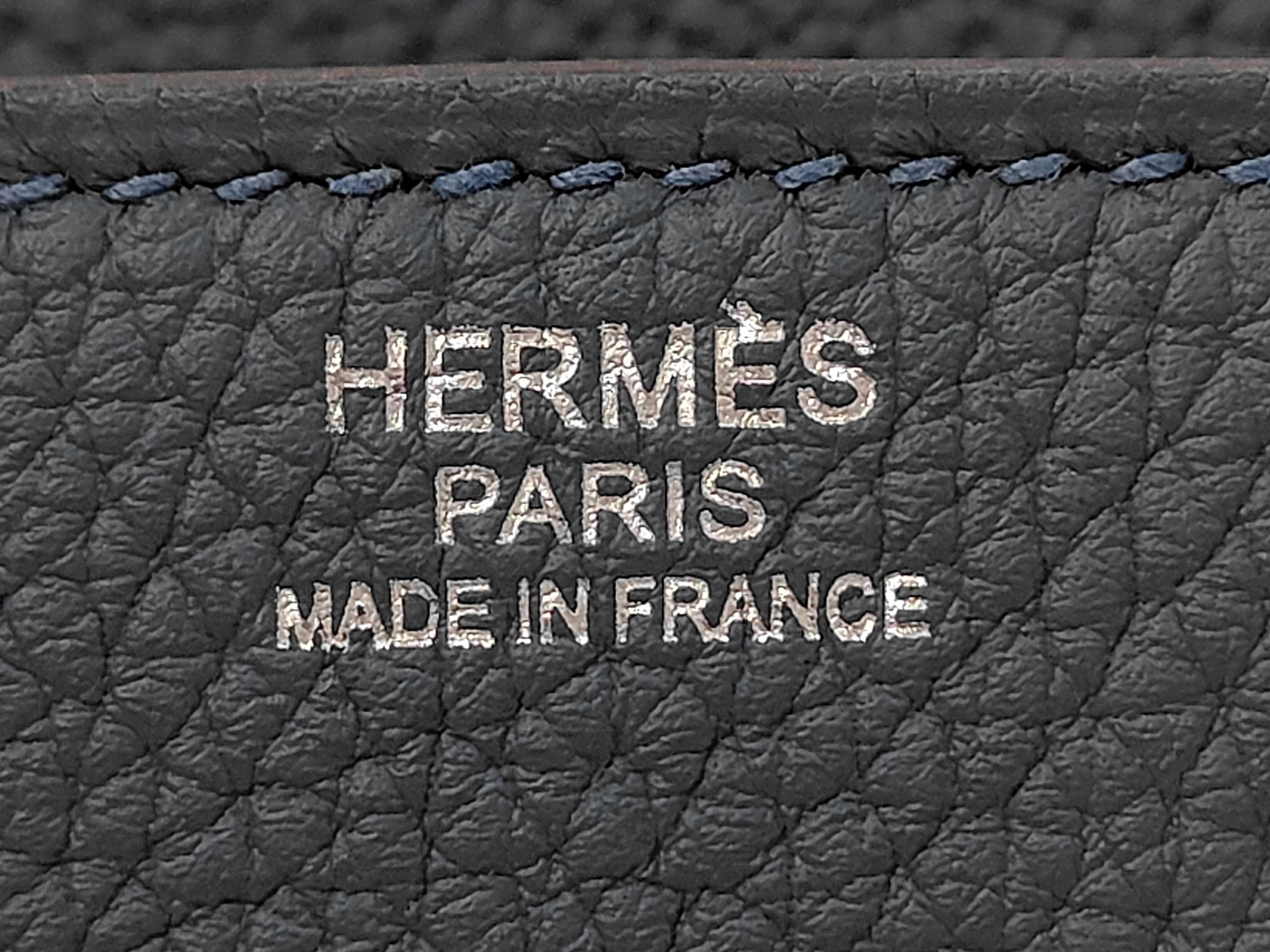 Birkin 30 Togo Blue Tempette Handbag — view 9