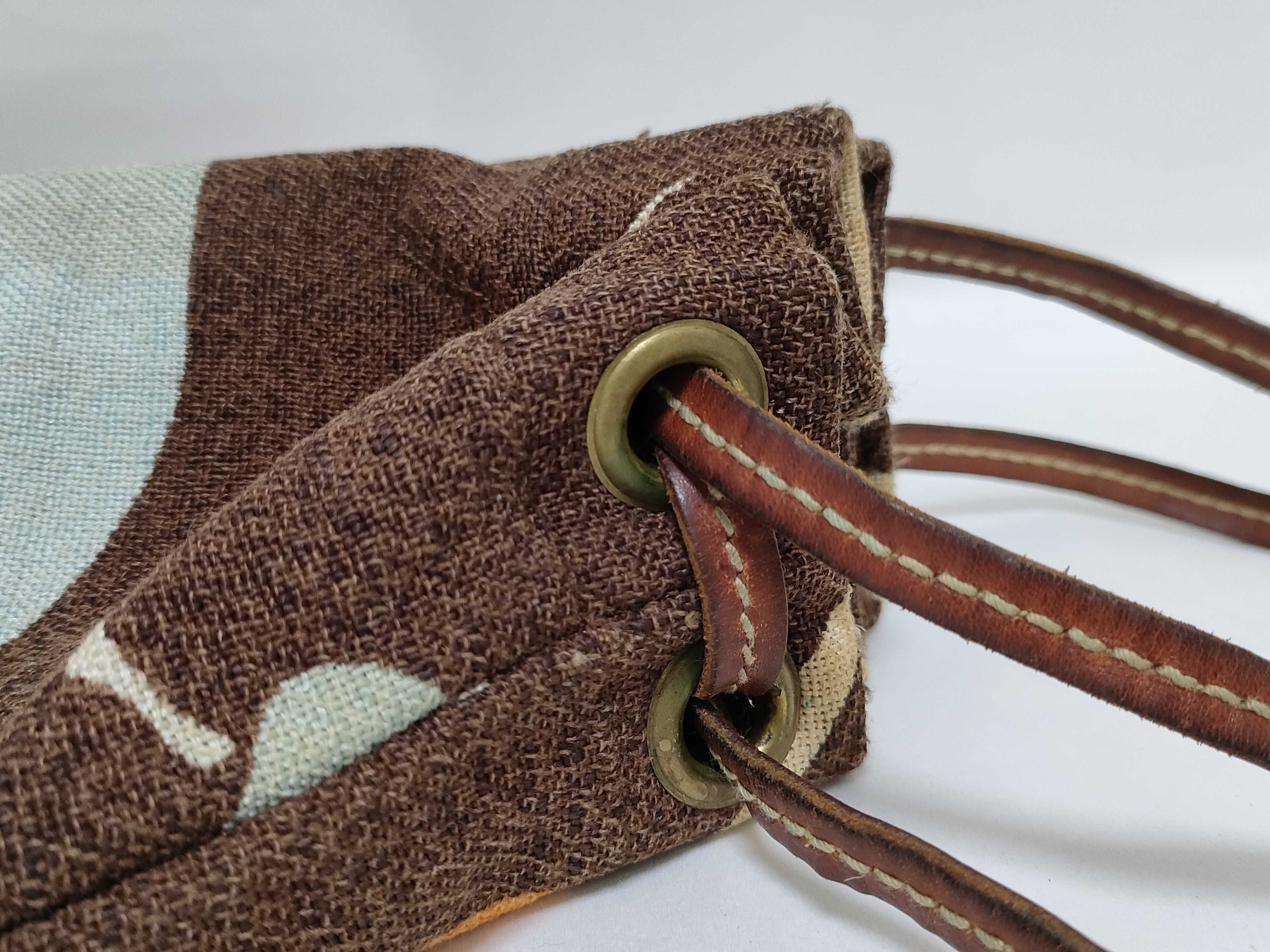 Drawstring Patchwork Shoulder Bag — view 5