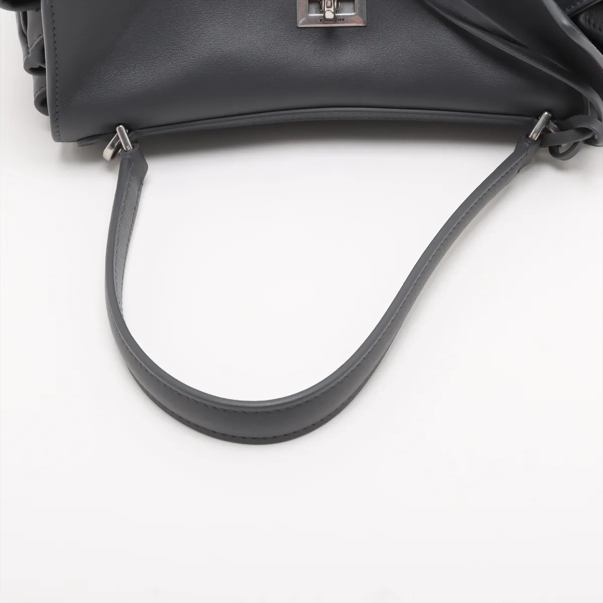 Rodeo Small Leather 2WAY Handbag Gray 789779 — view 5