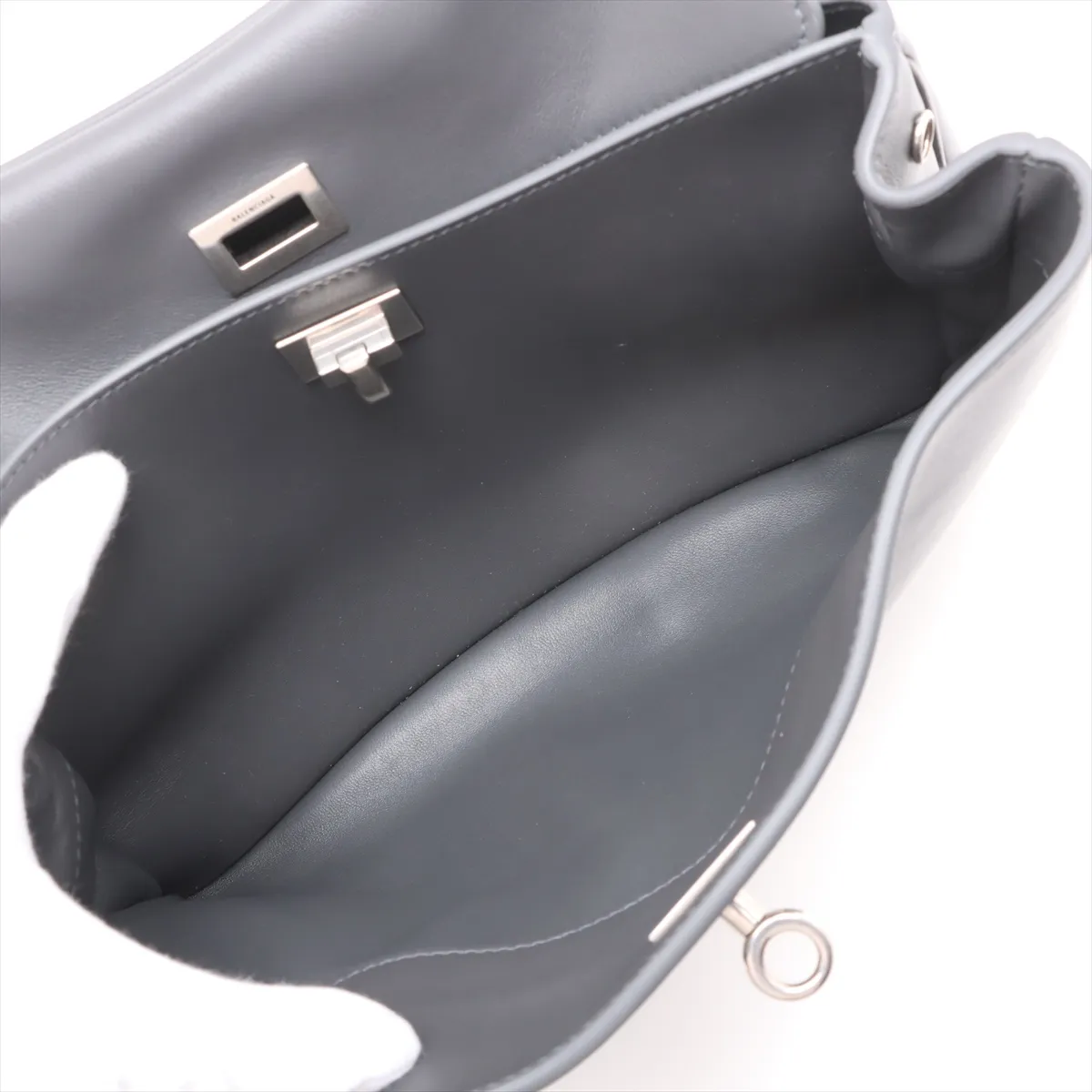 Rodeo Small Leather 2WAY Handbag Gray 789779 — view 8