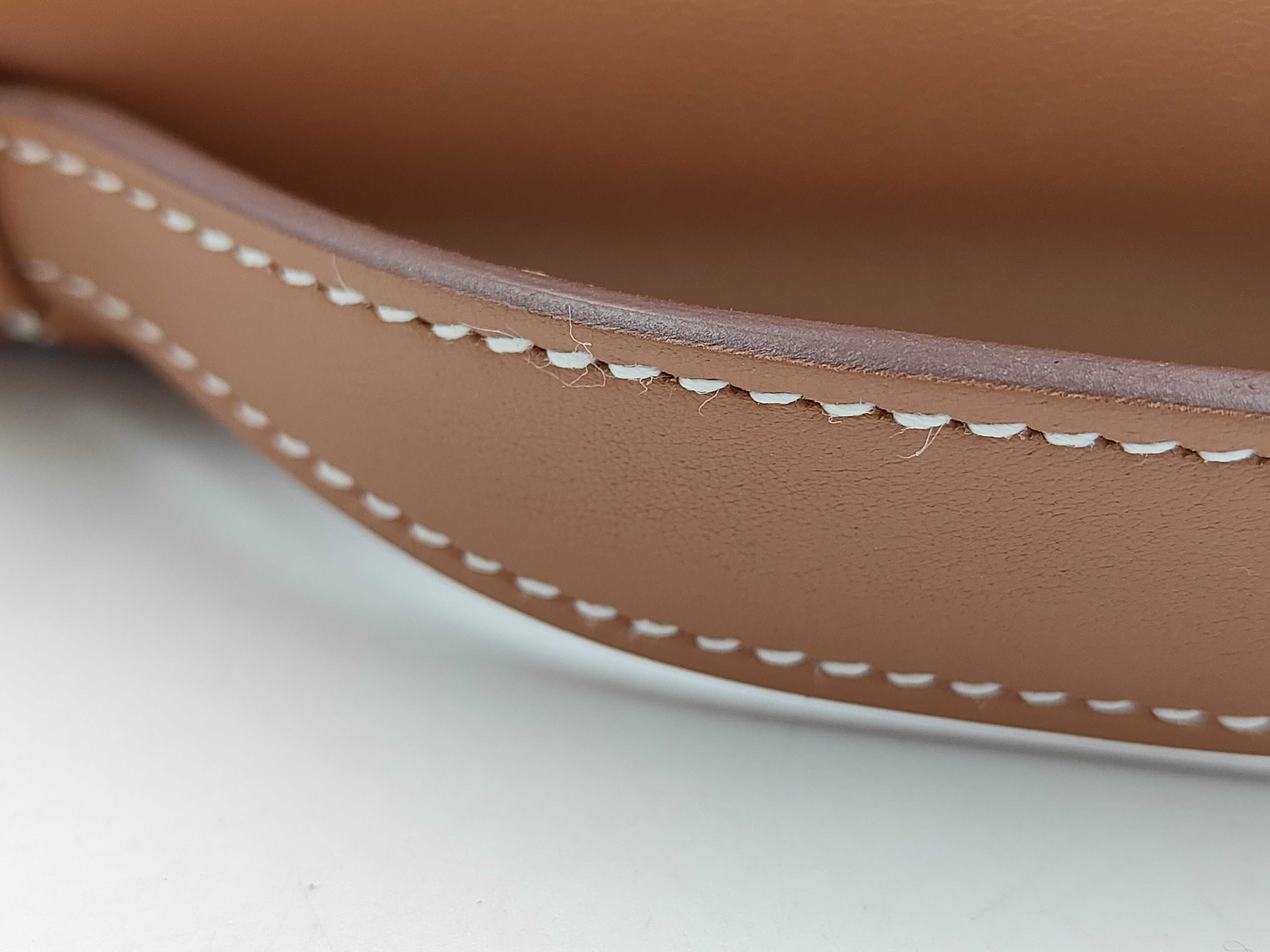 Pochette Kelly Swift Leather, D stamp, 2019, Gold, with dust bag. — view 4