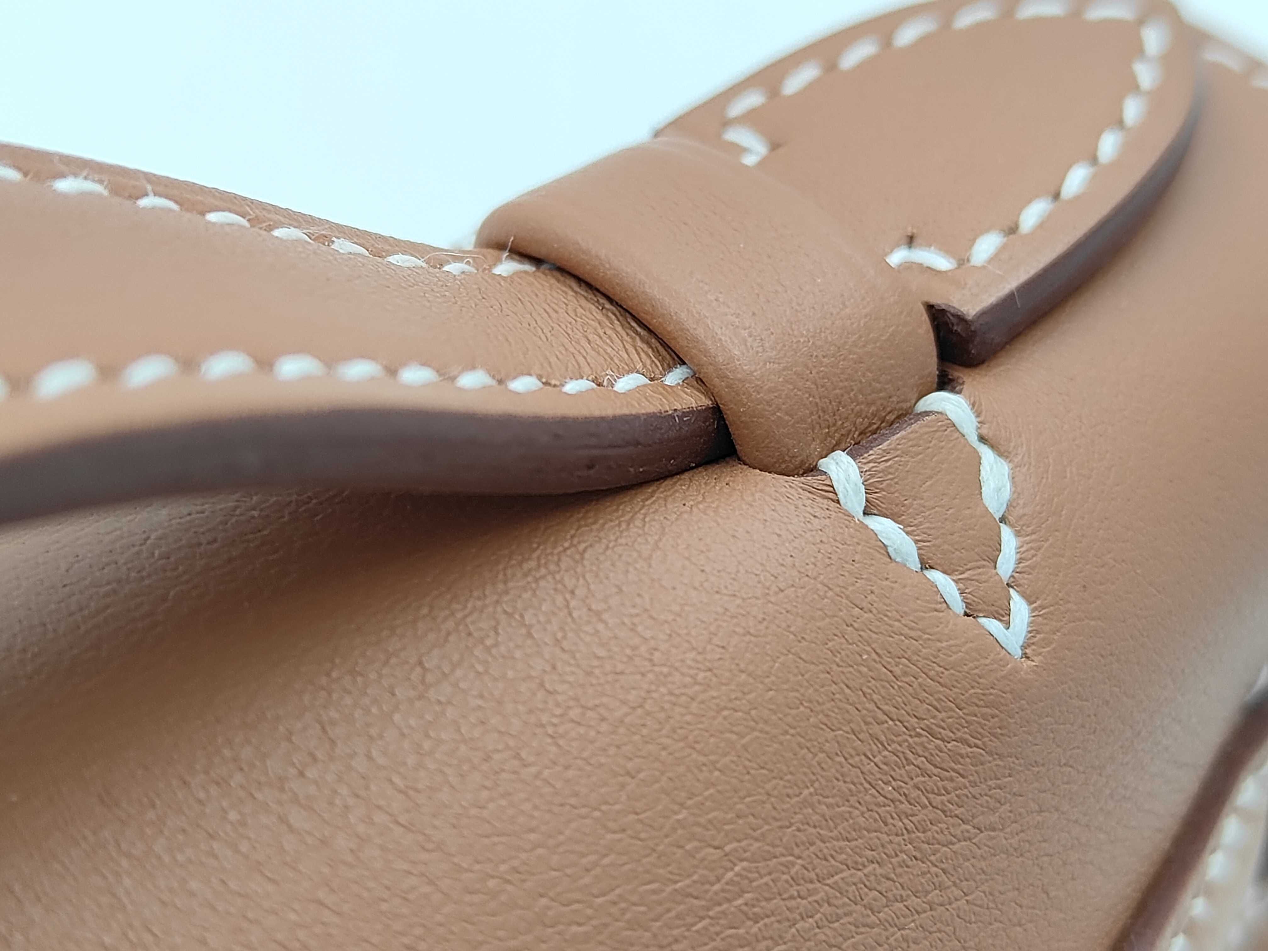 Pochette Kelly Swift Leather, D stamp, 2019, Gold, with dust bag. — view 5