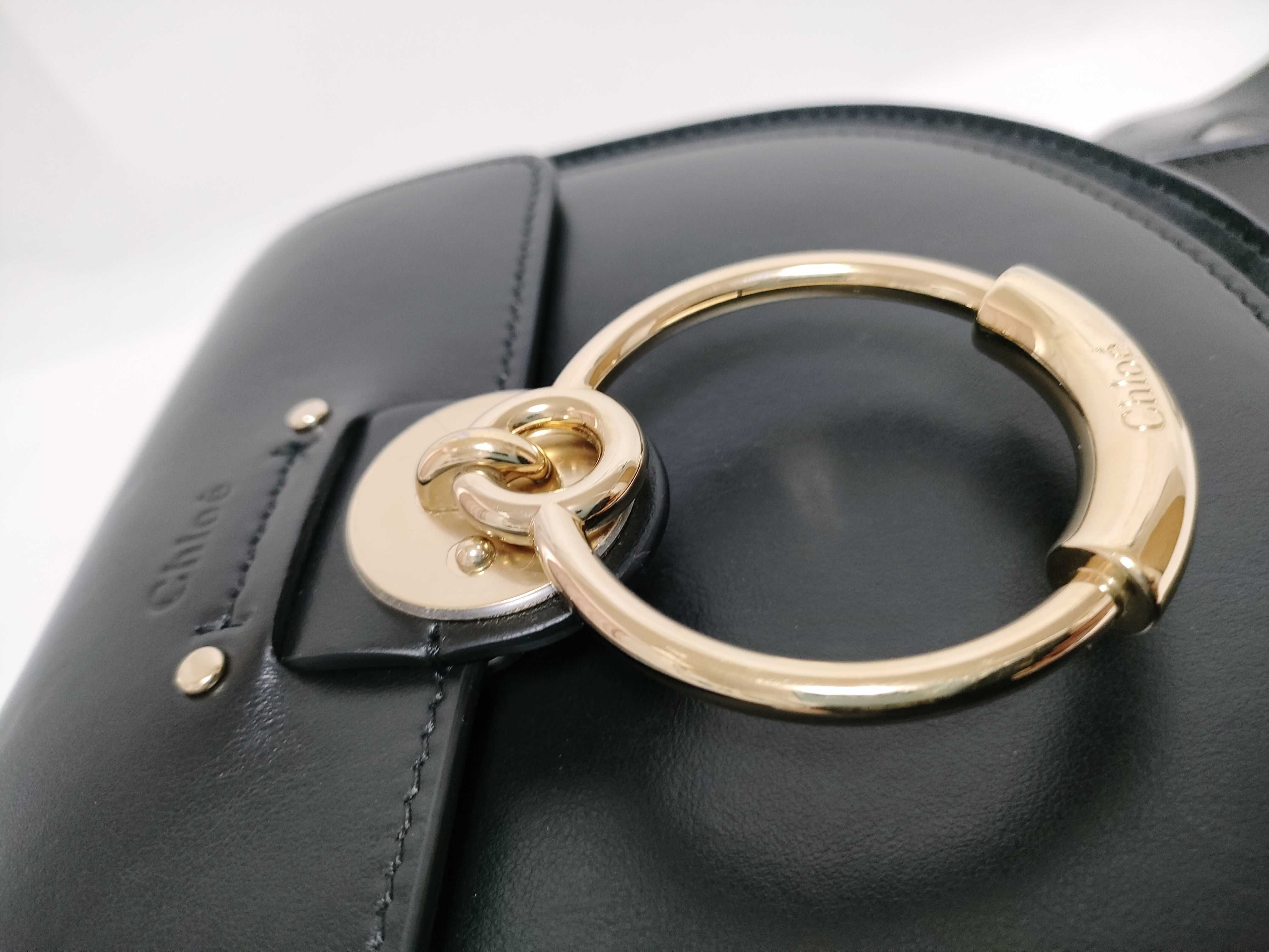 Tess Suede x Leather 2-Way Bag, Black Shoulder Bag — view 14