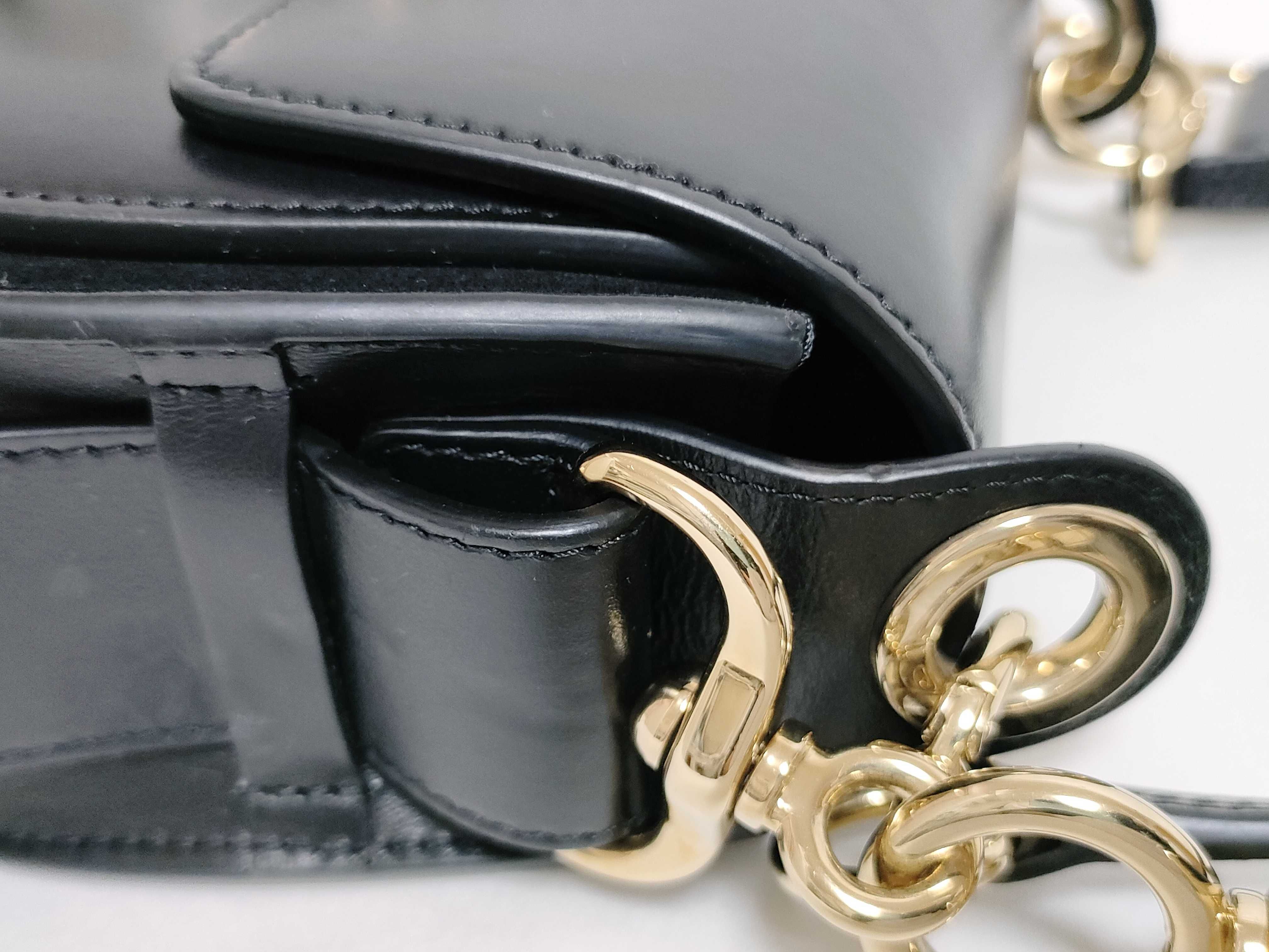 Tess Suede x Leather 2-Way Bag, Black Shoulder Bag — view 6