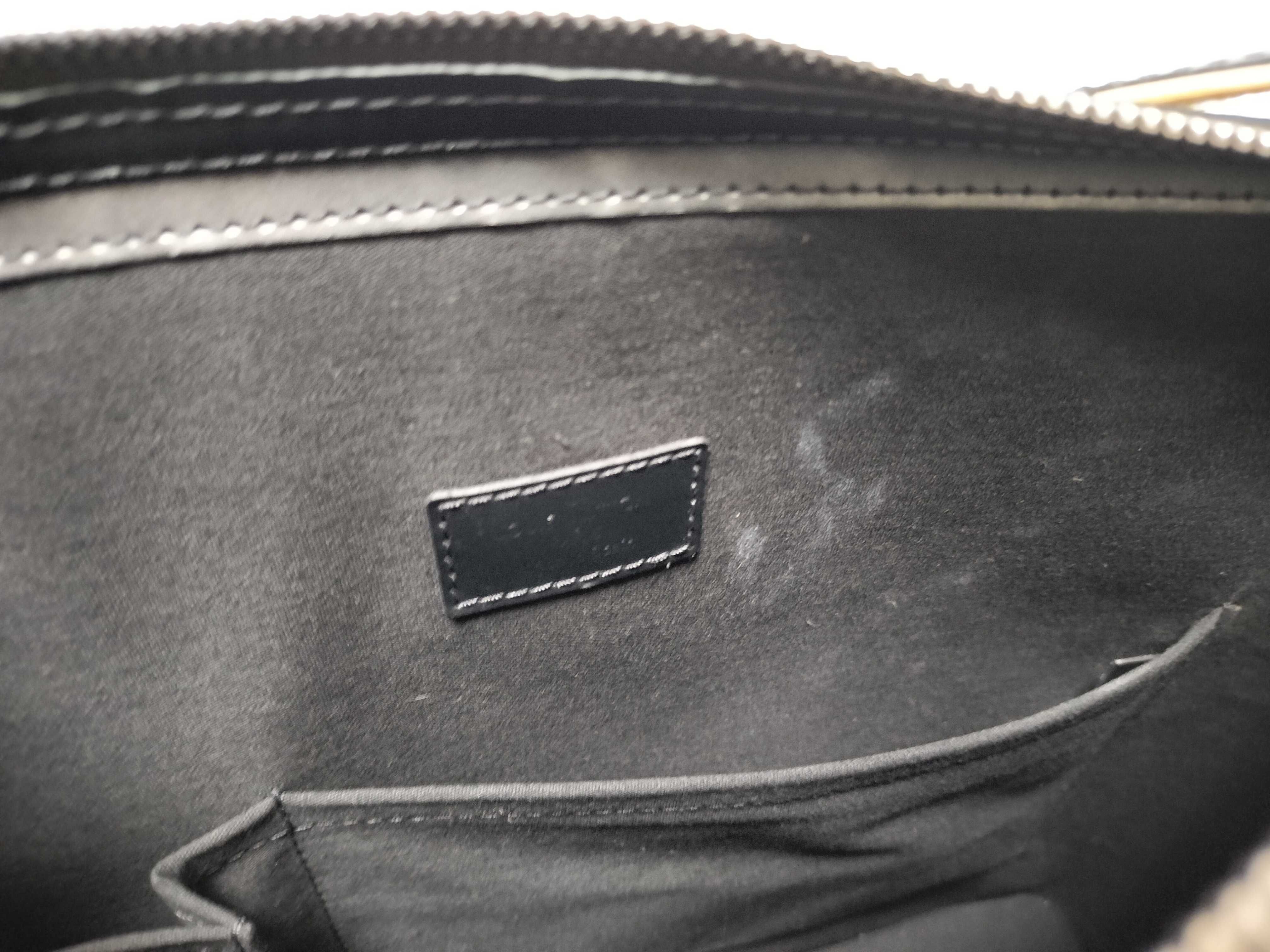 Monogram Matte Sutter Matte Gray Shoulder Bag with Dust Bag and Box — view 14