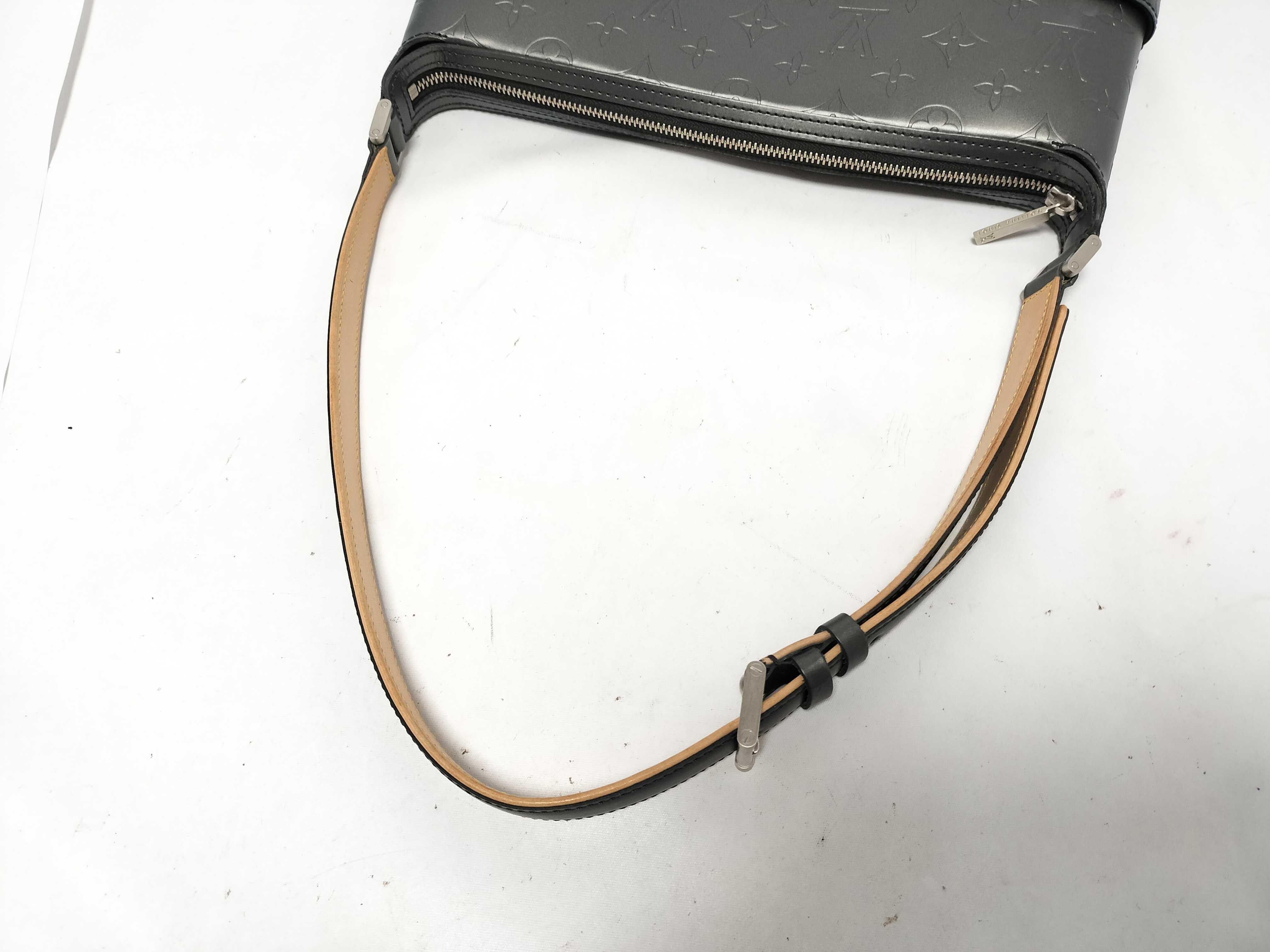 Monogram Matte Sutter Matte Gray Shoulder Bag with Dust Bag and Box — view 3