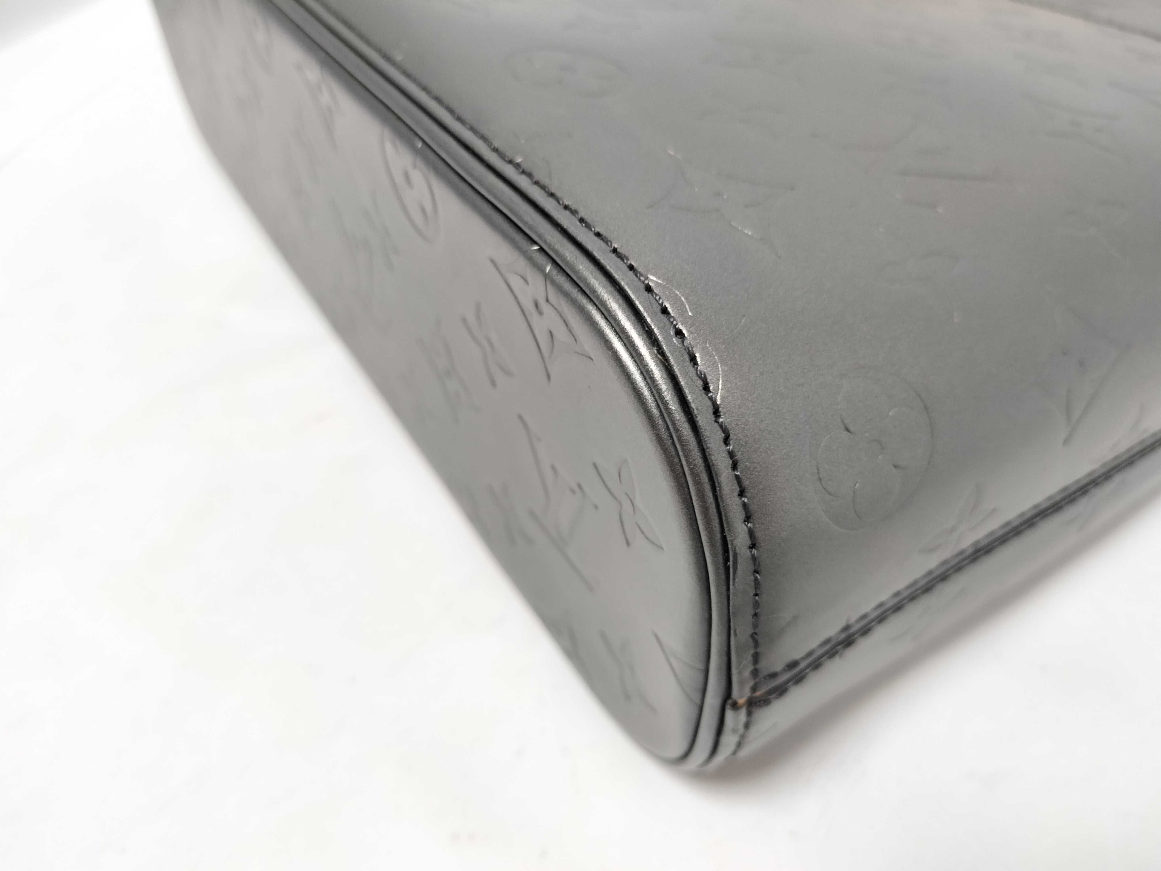 Monogram Matte Sutter Matte Gray Shoulder Bag with Dust Bag and Box — view 8