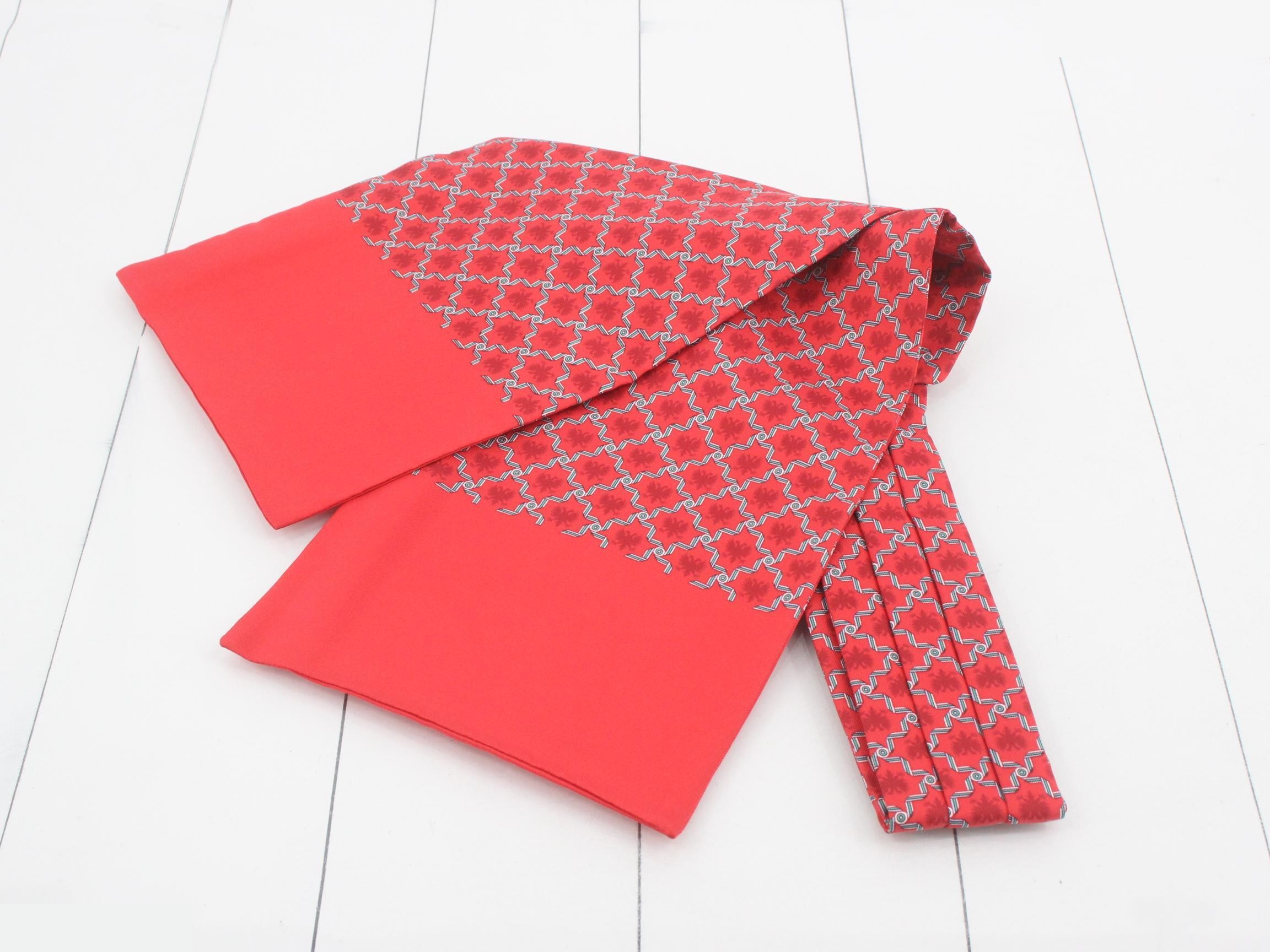 Ascot tie, red — view 2