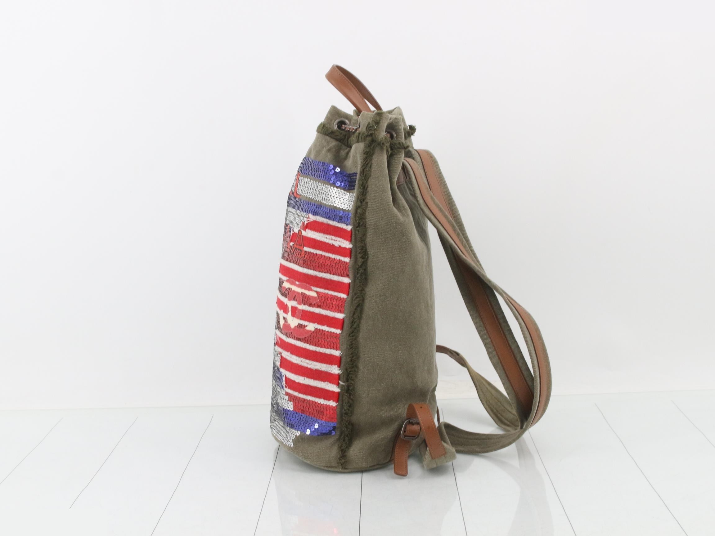 Cruise Collection LA HABANA Sequin Canvas Backpack — view 3