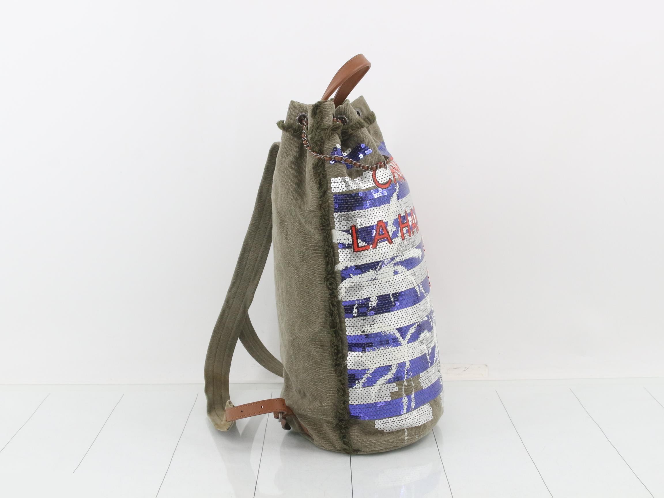 Cruise Collection LA HABANA Sequin Canvas Backpack — view 4