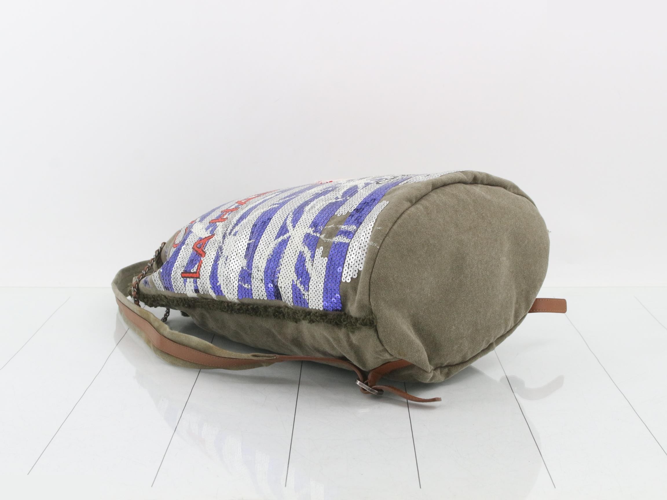 Cruise Collection LA HABANA Sequin Canvas Backpack — view 5