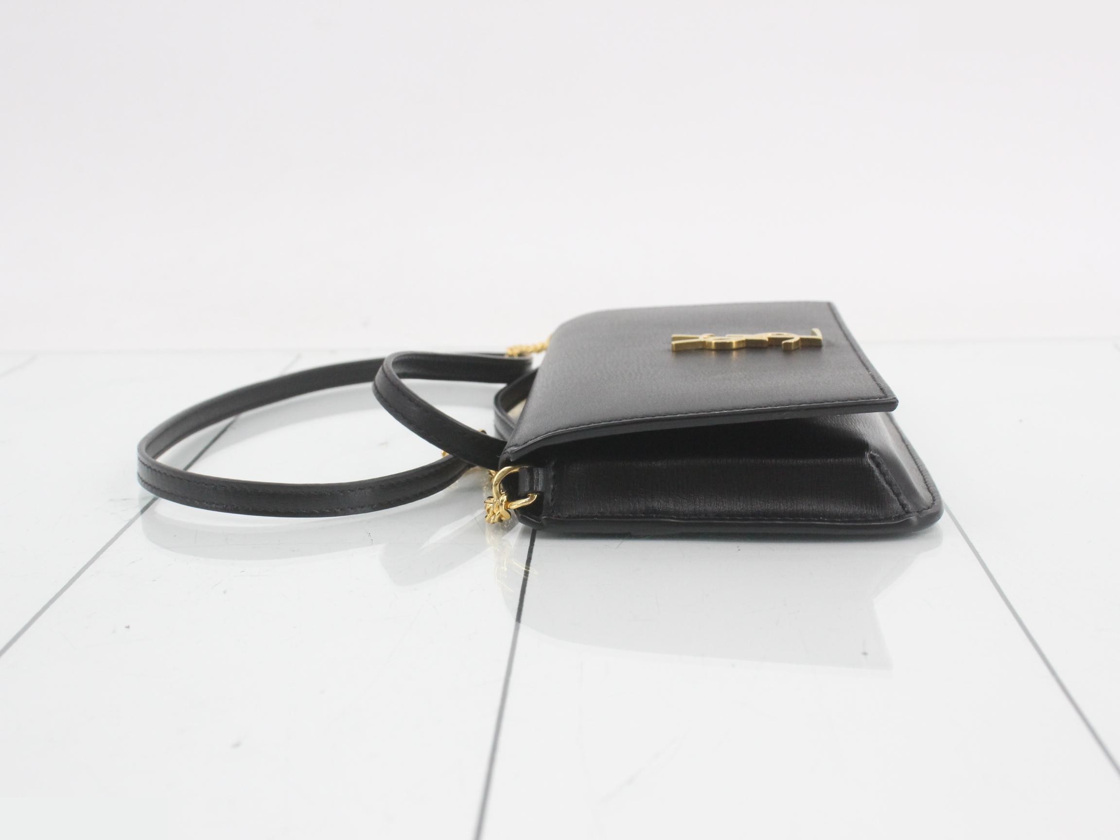 Leather chain shoulder bag — view 4