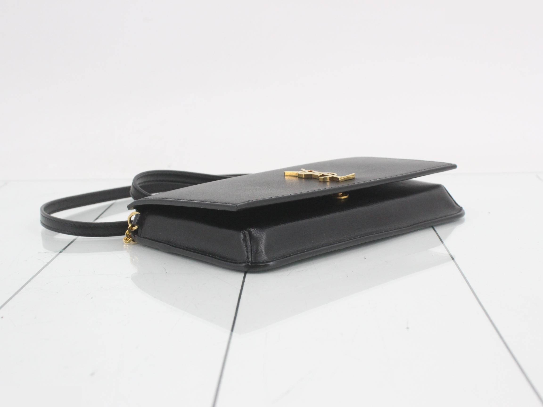 Leather chain shoulder bag — view 5