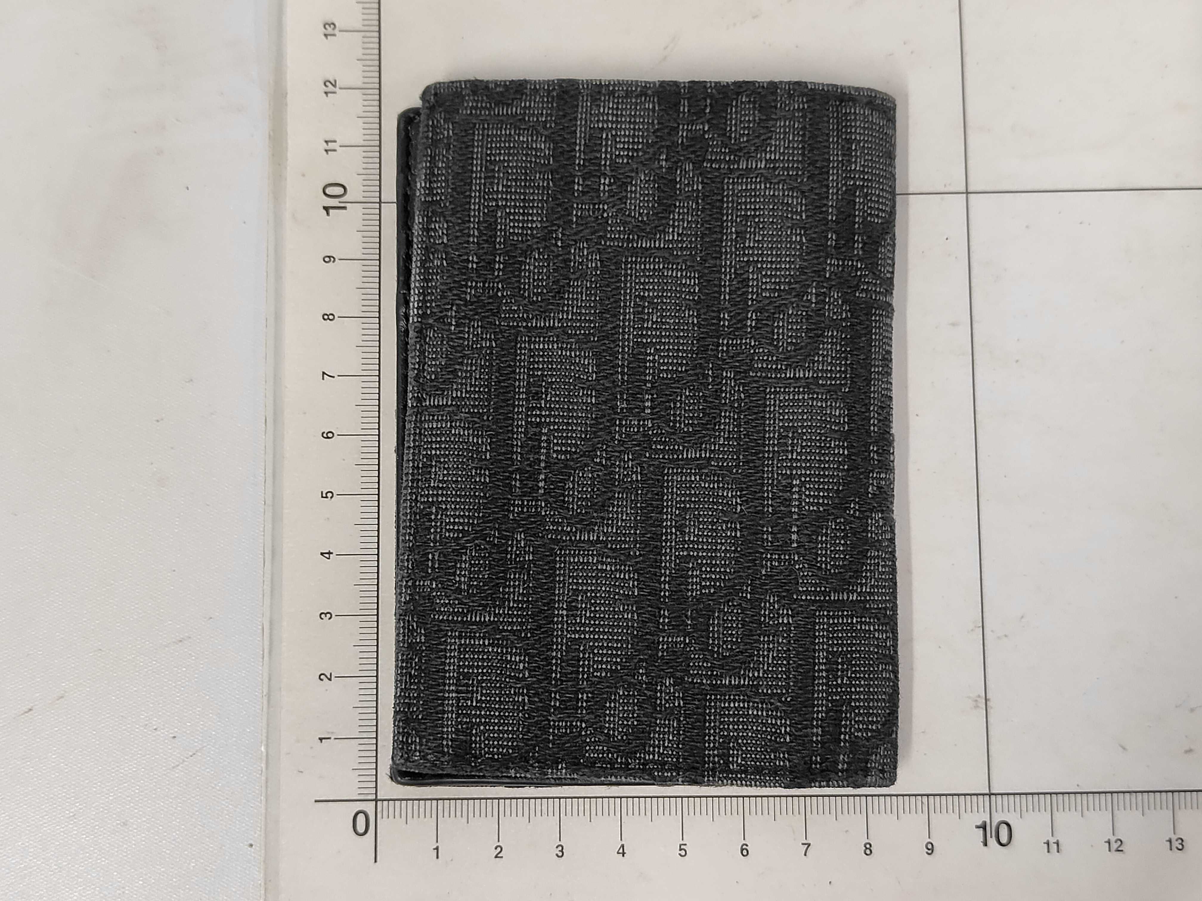 Oblique Card Case, Canvas, Black. (Dior card case/pass case/business card holder) — view 2