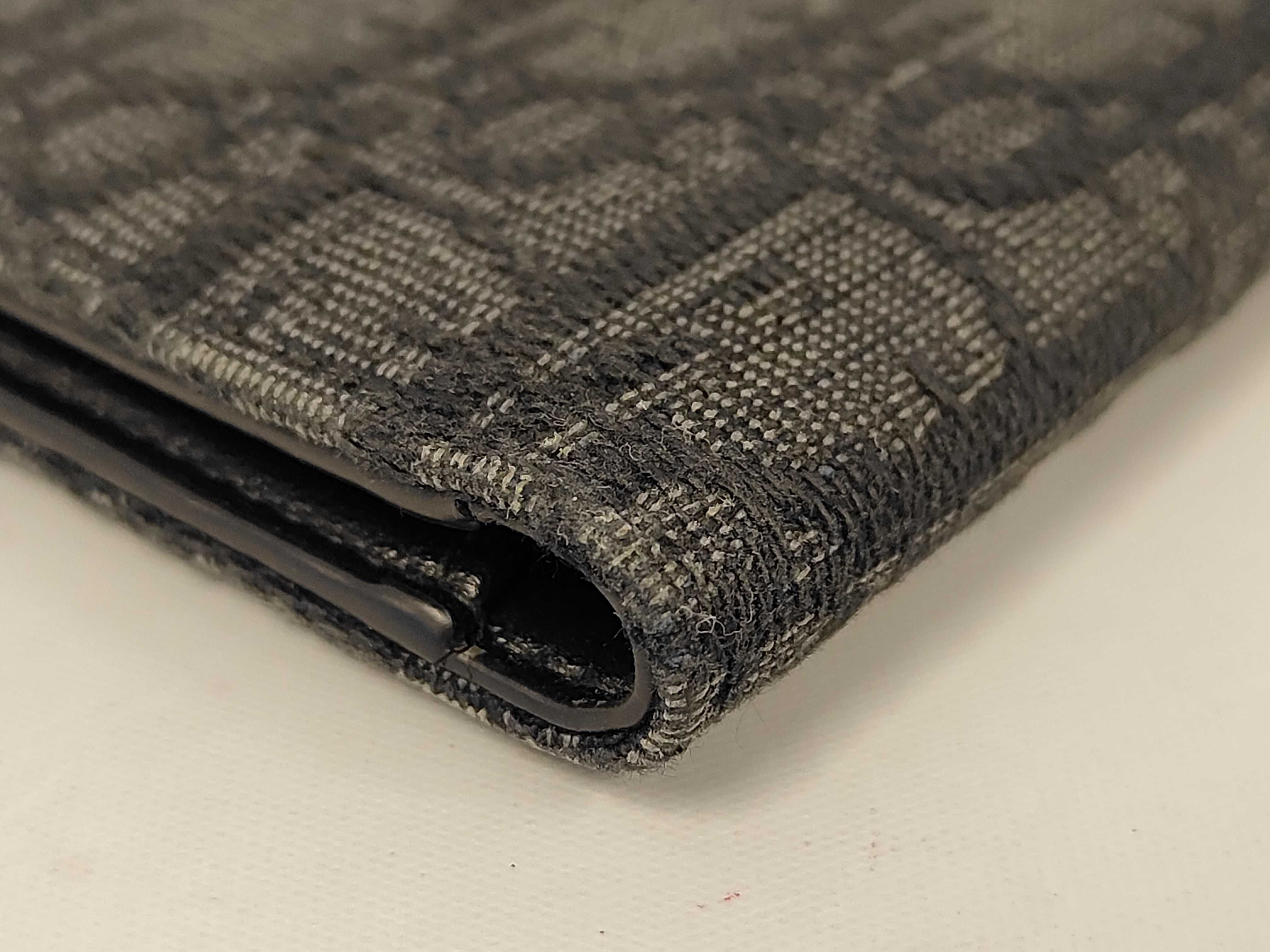 Oblique Card Case, Canvas, Black. (Dior card case/pass case/business card holder) — view 3