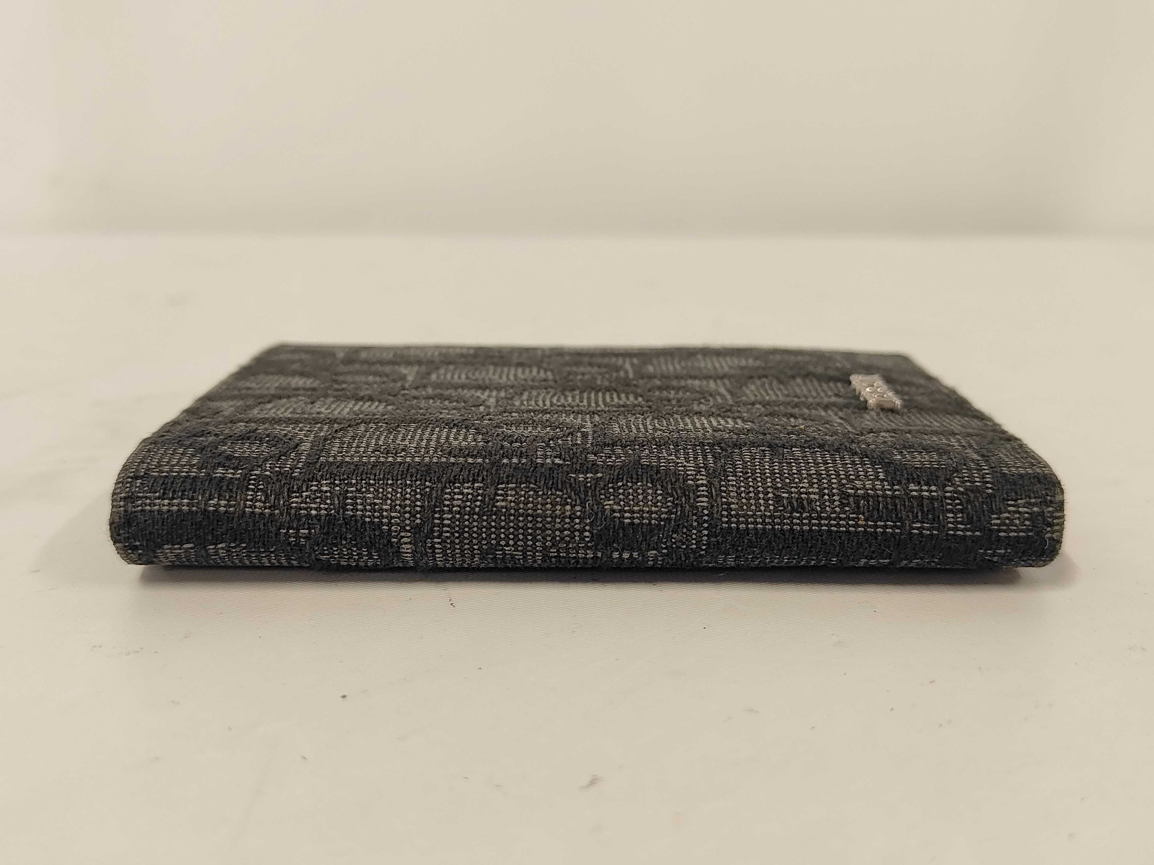 Oblique Card Case, Canvas, Black. (Dior card case/pass case/business card holder) — view 5