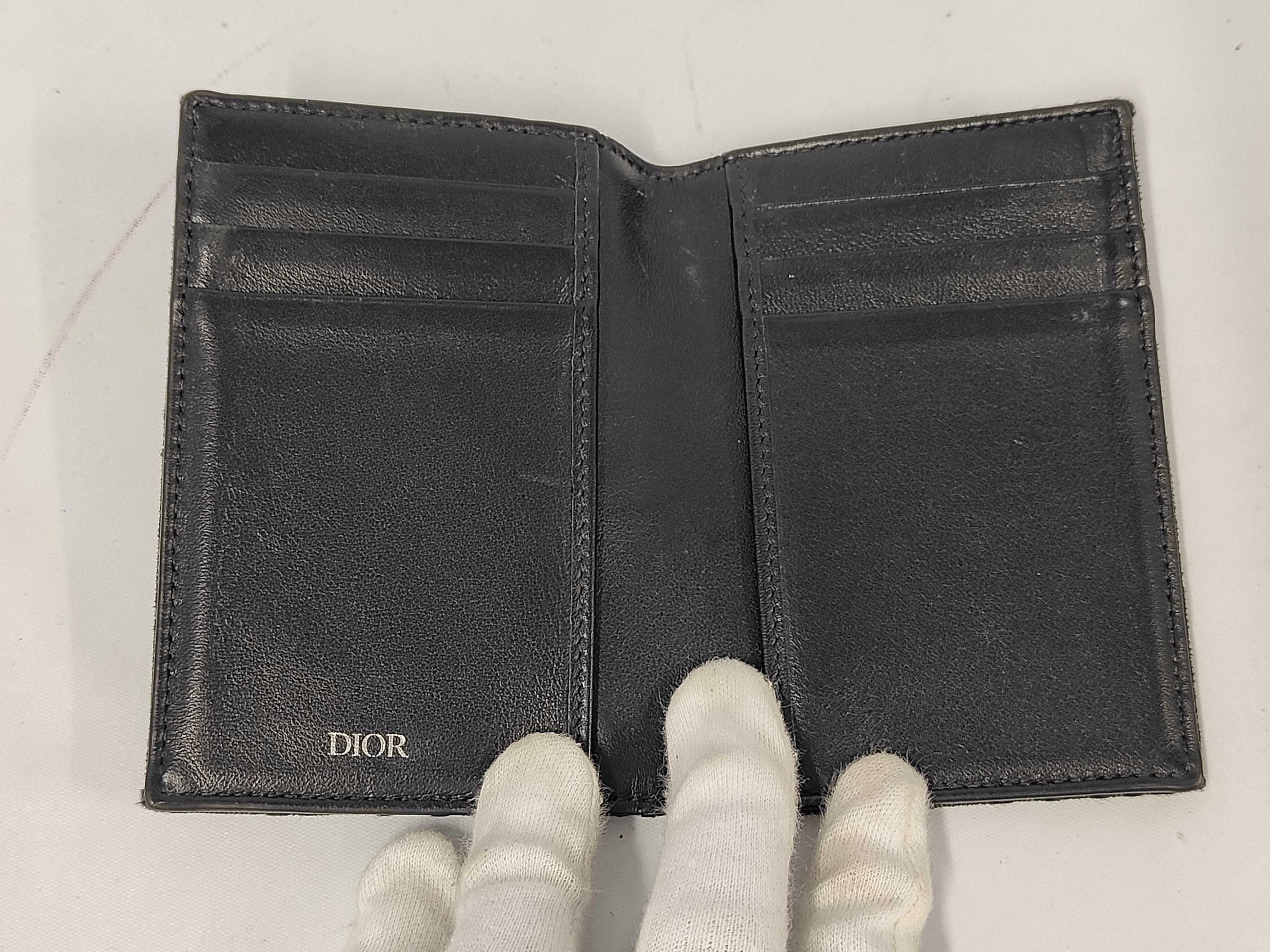 Oblique Card Case, Canvas, Black. (Dior card case/pass case/business card holder) — view 7