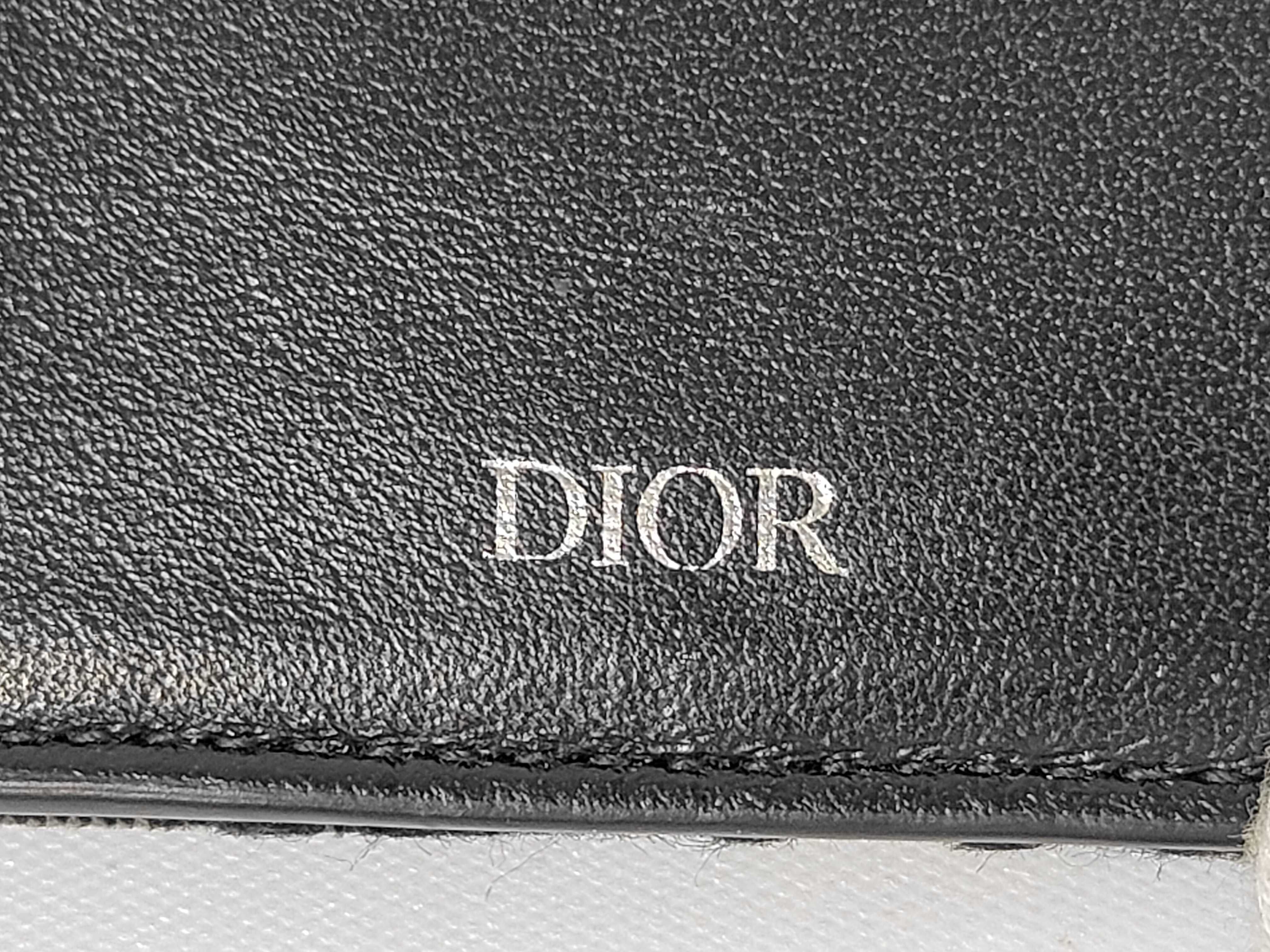 Oblique Card Case, Canvas, Black. (Dior card case/pass case/business card holder) — view 8