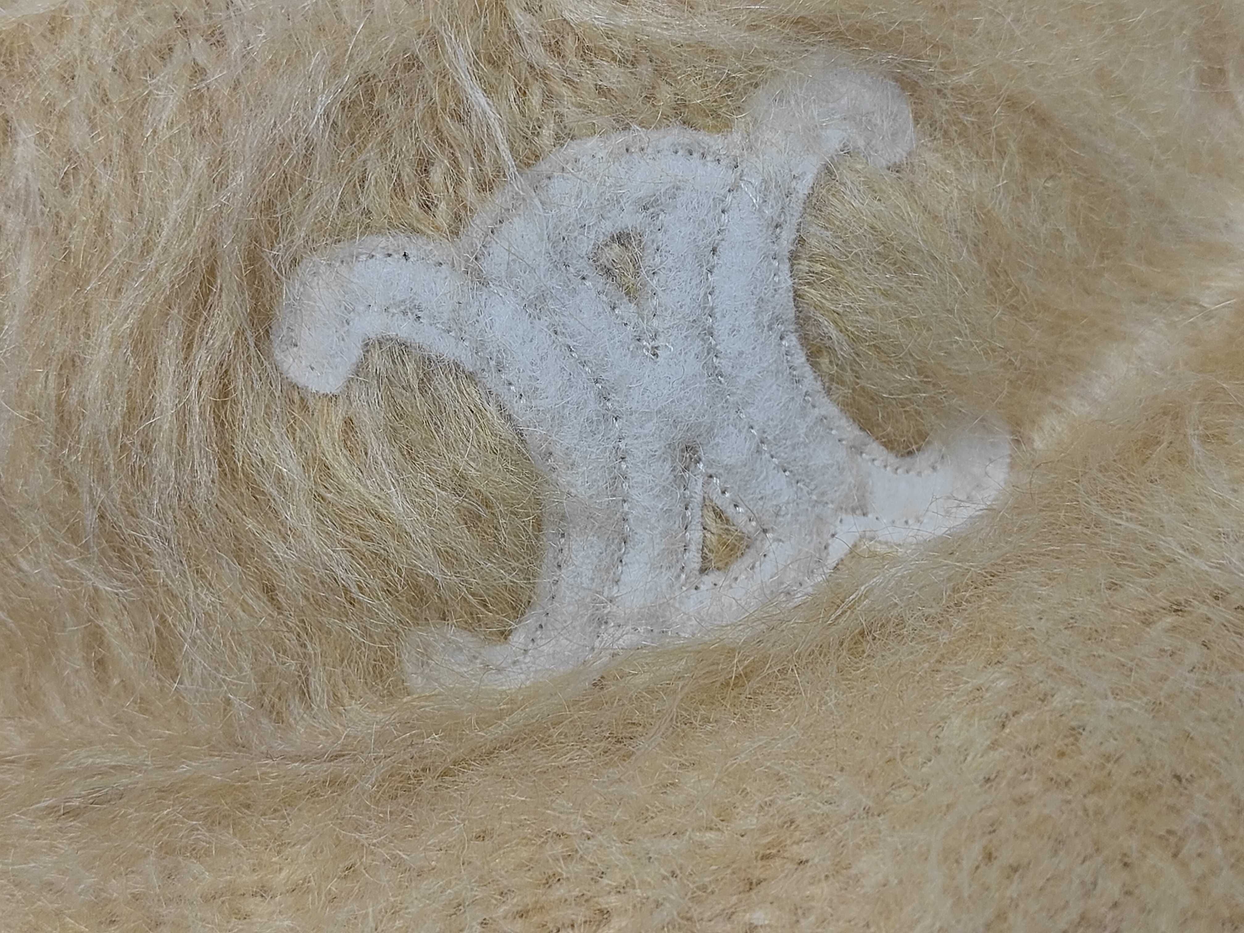 Triomphe Mohair Bucket Hat Bag — view 8
