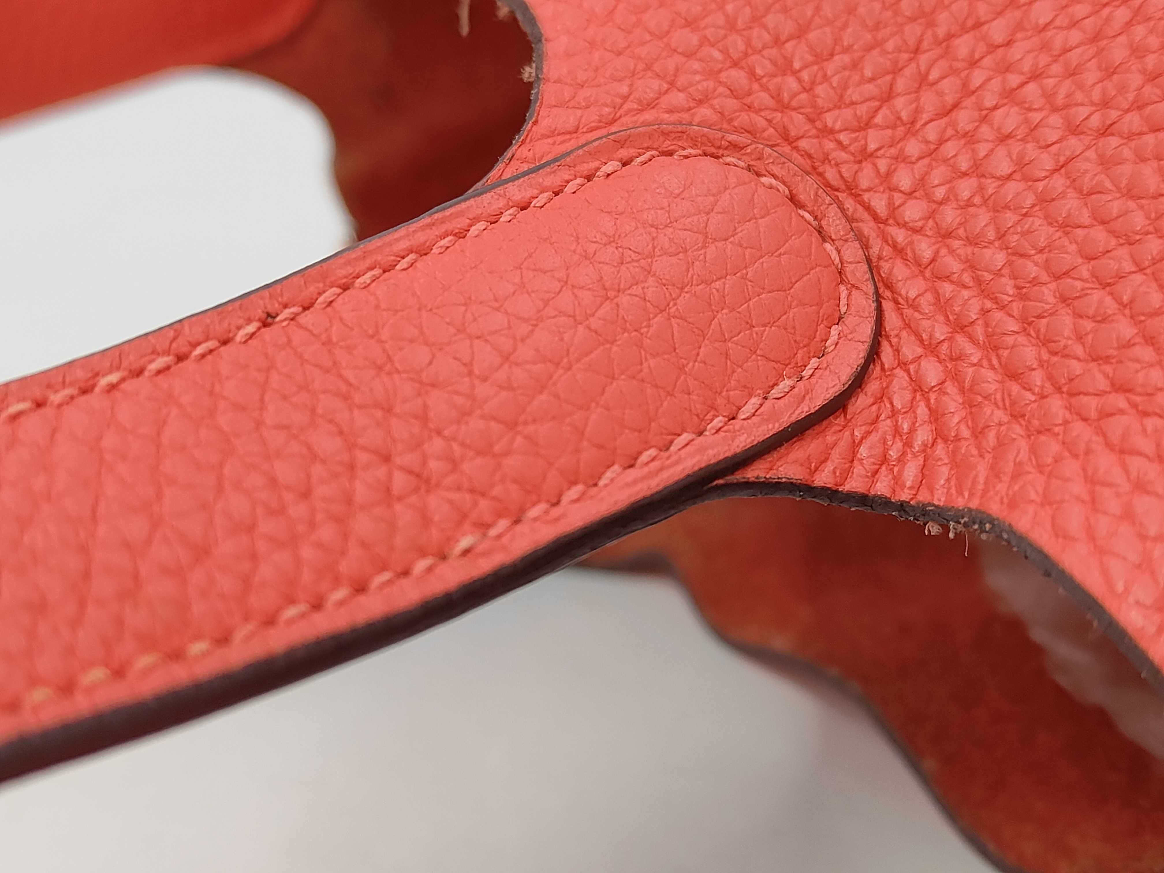 Picotin Lock PM Taurillon Clemence Leather/Bougainvillea Silver Hardware C Stamp Handbag — view 5