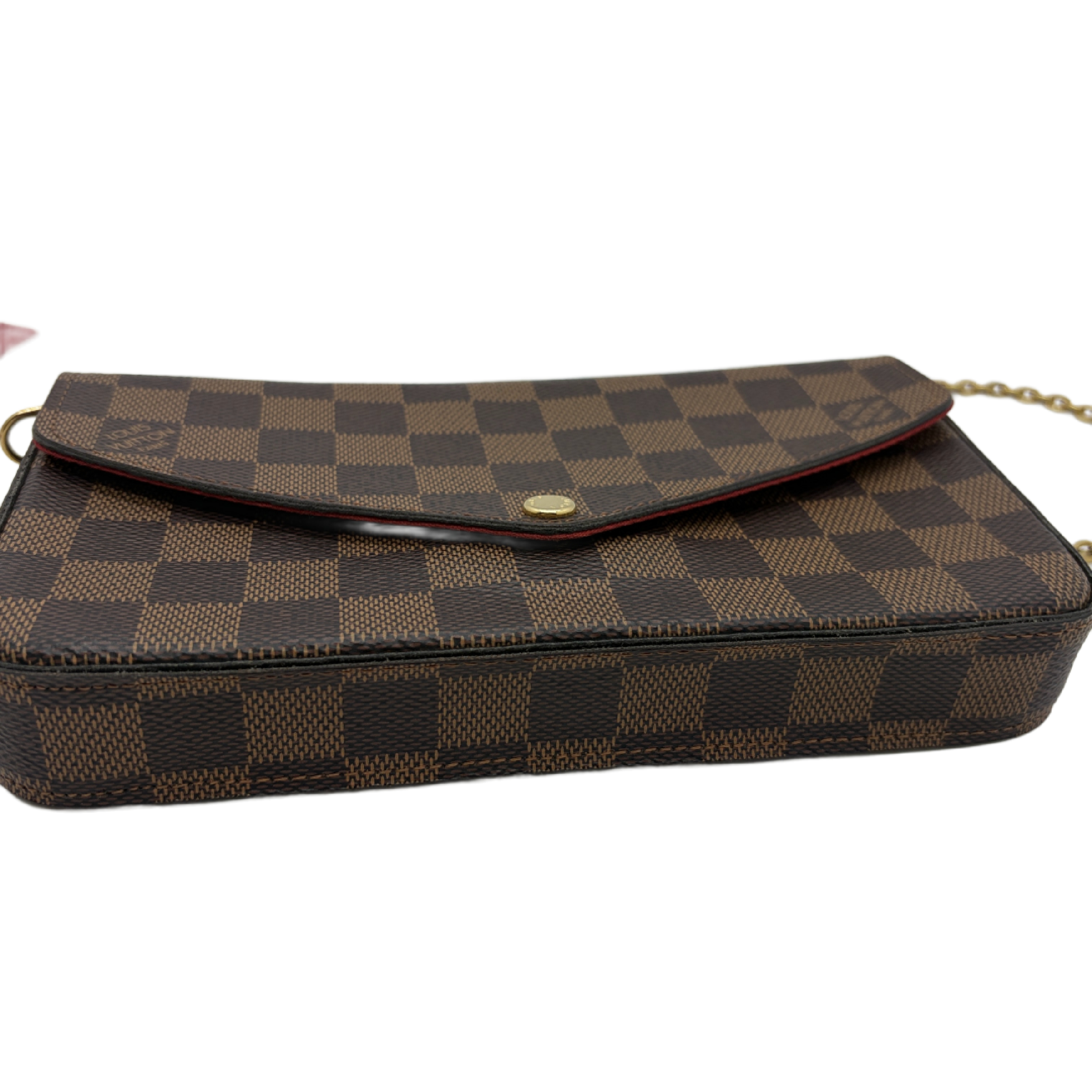 Damier Ebene Pochette Felicie Chain Shoulder Bag — view 5