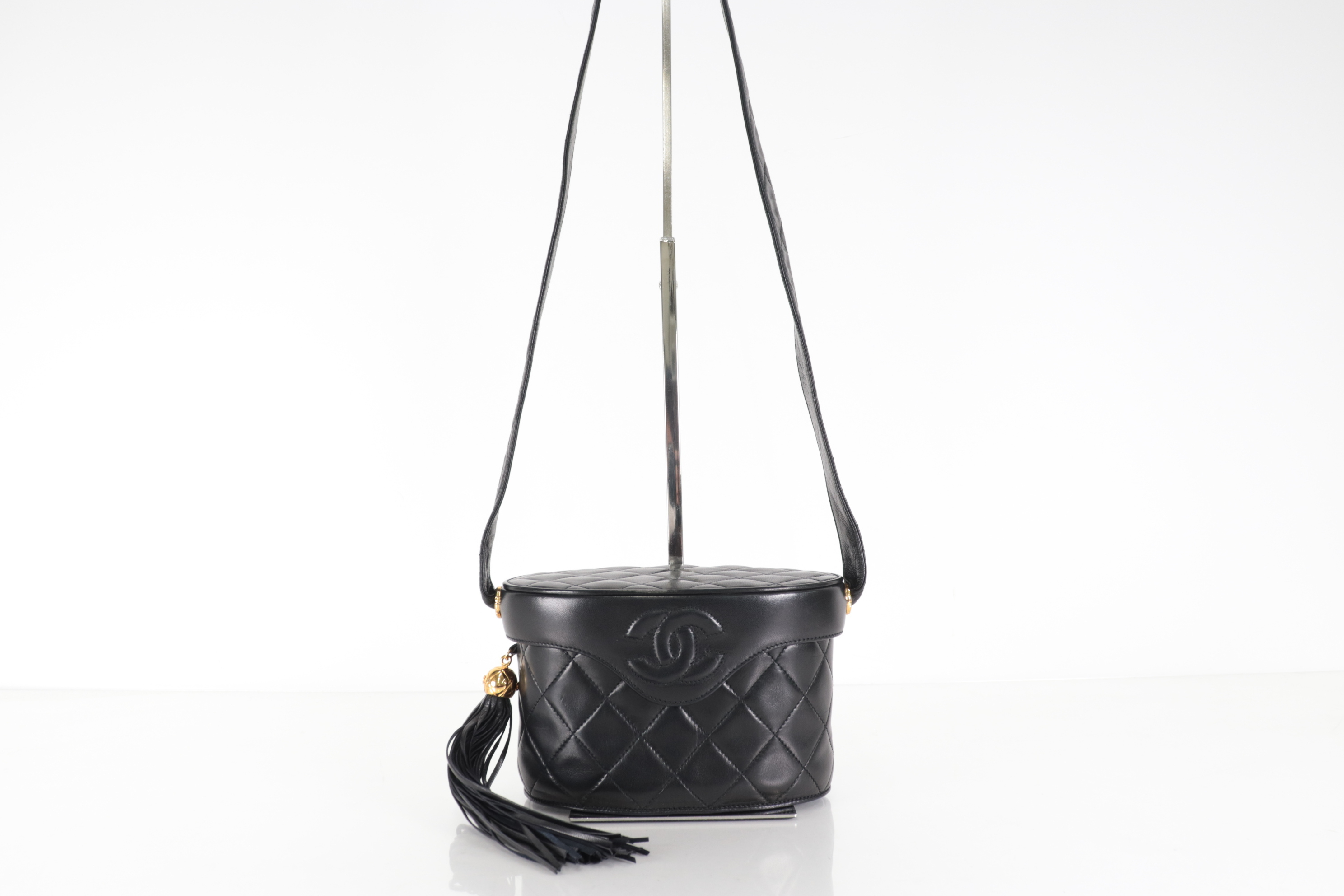 Lambskin Fringe Vanity Shoulder Bag with Mirror (Series 2)