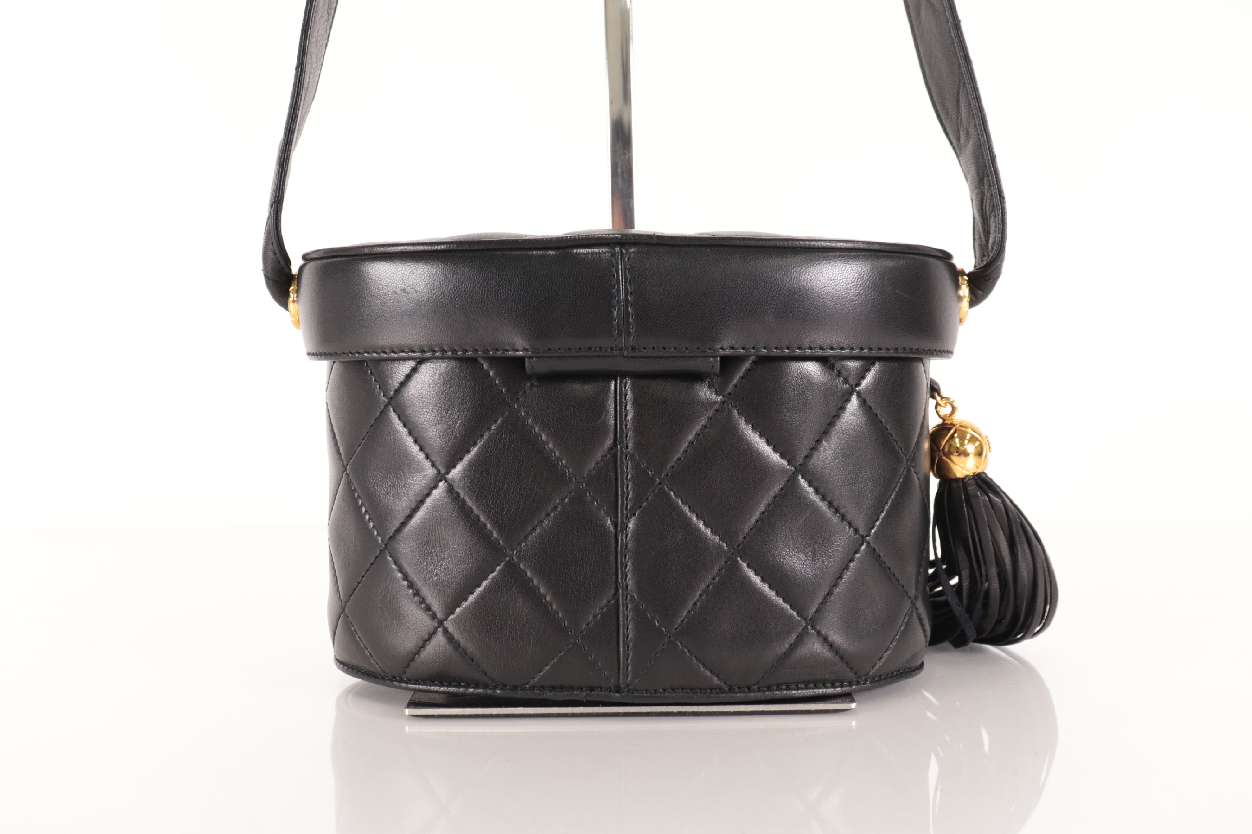 Lambskin Fringe Vanity Shoulder Bag with Mirror (Series 2) — view 3