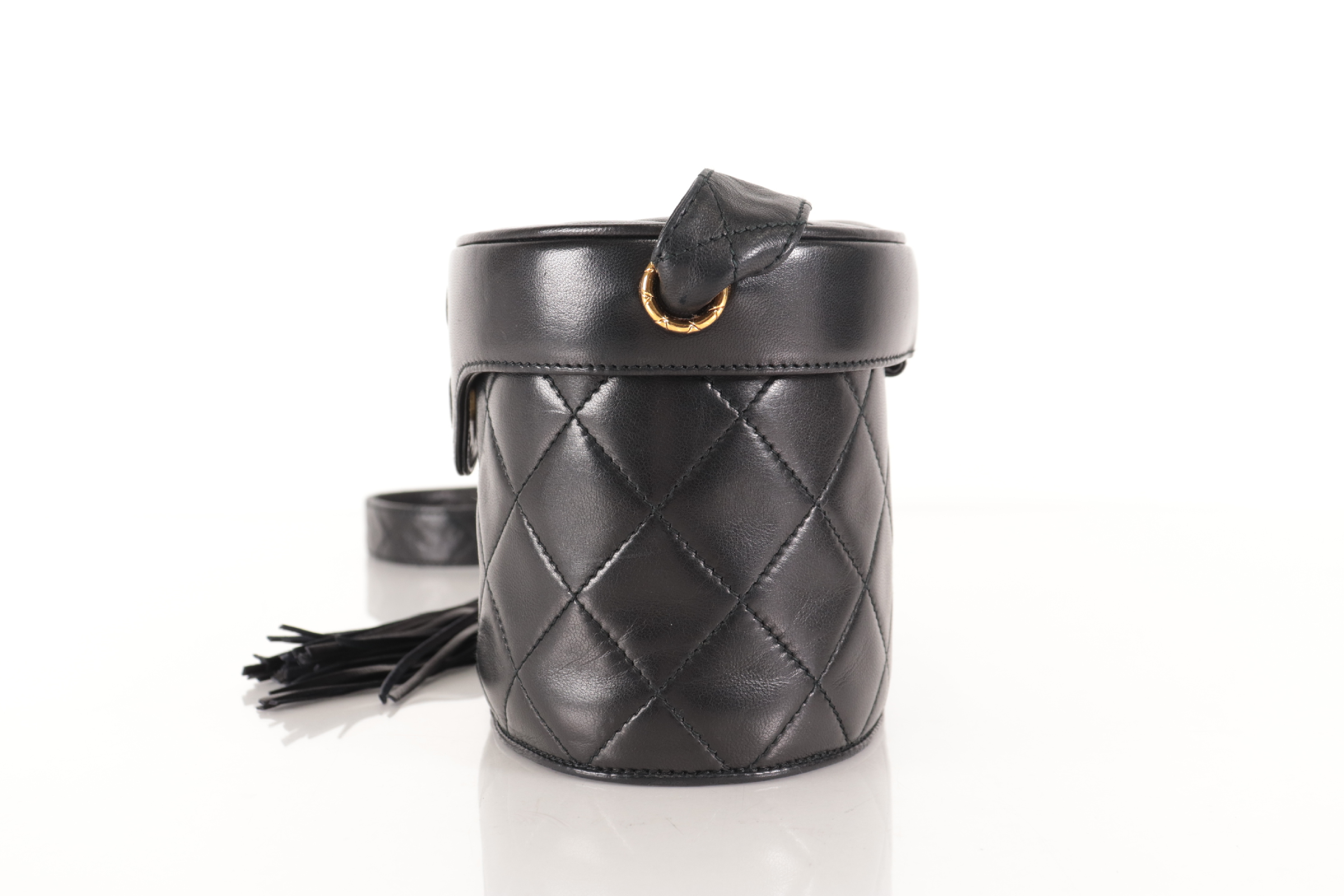 Lambskin Fringe Vanity Shoulder Bag with Mirror (Series 2) — view 5