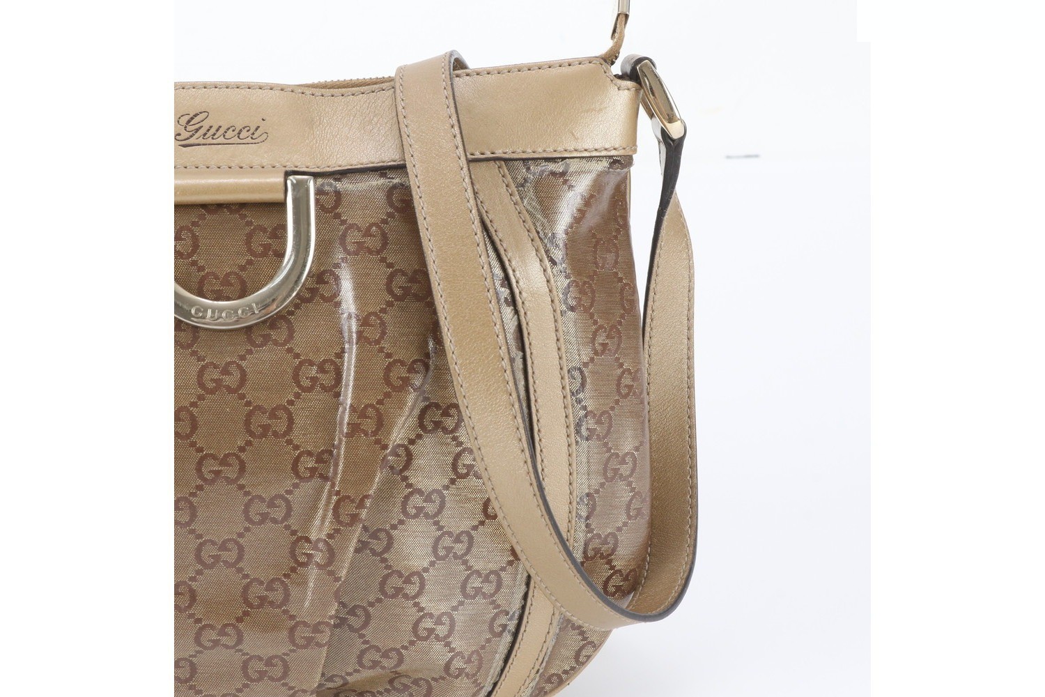 GG Crystal Abbey 203257 Leather Shoulder Bag — view 2