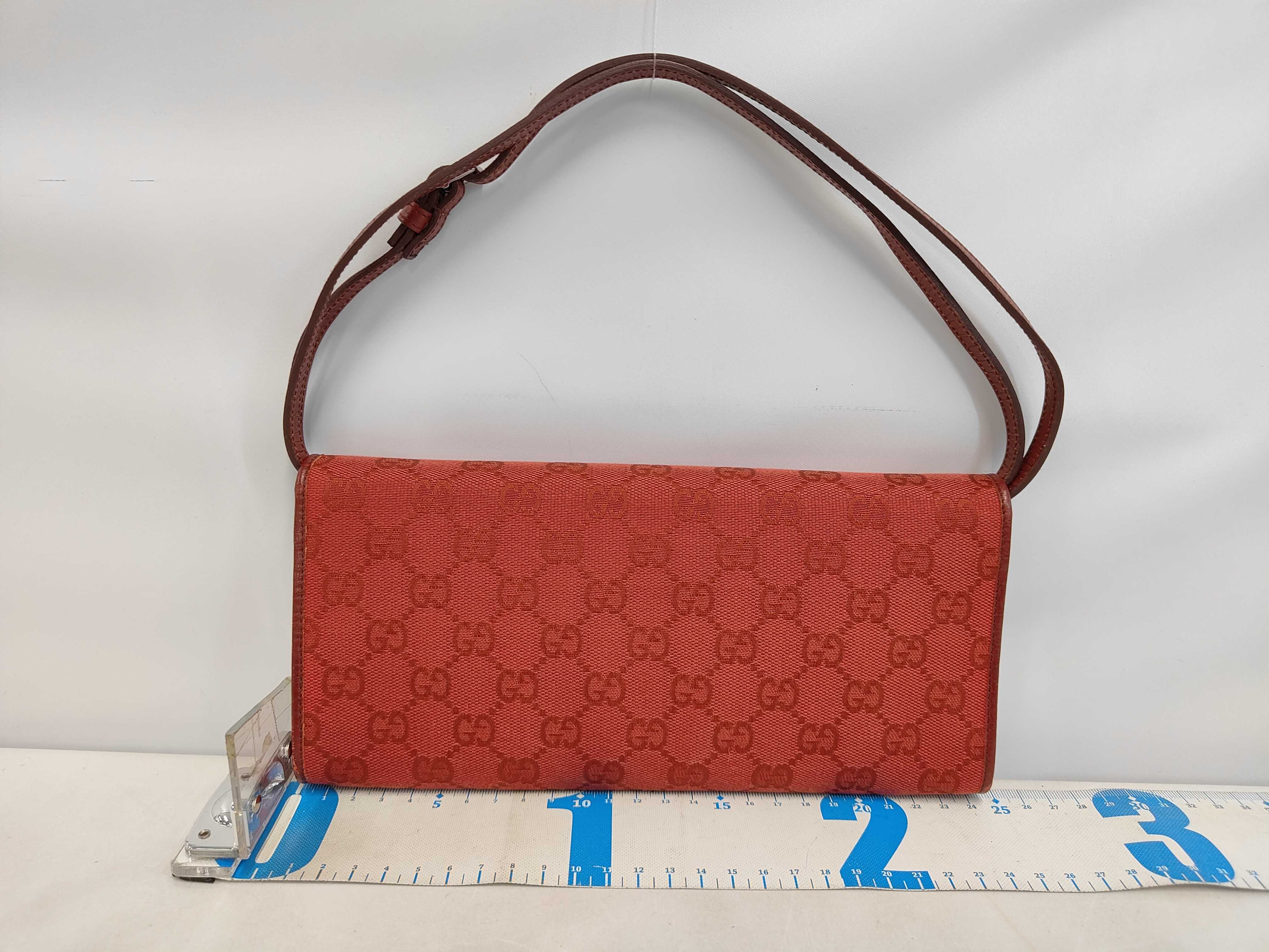 Shoulder Bag Bamboo 117594 GG Canvas Red Shoulder Bag — view 2