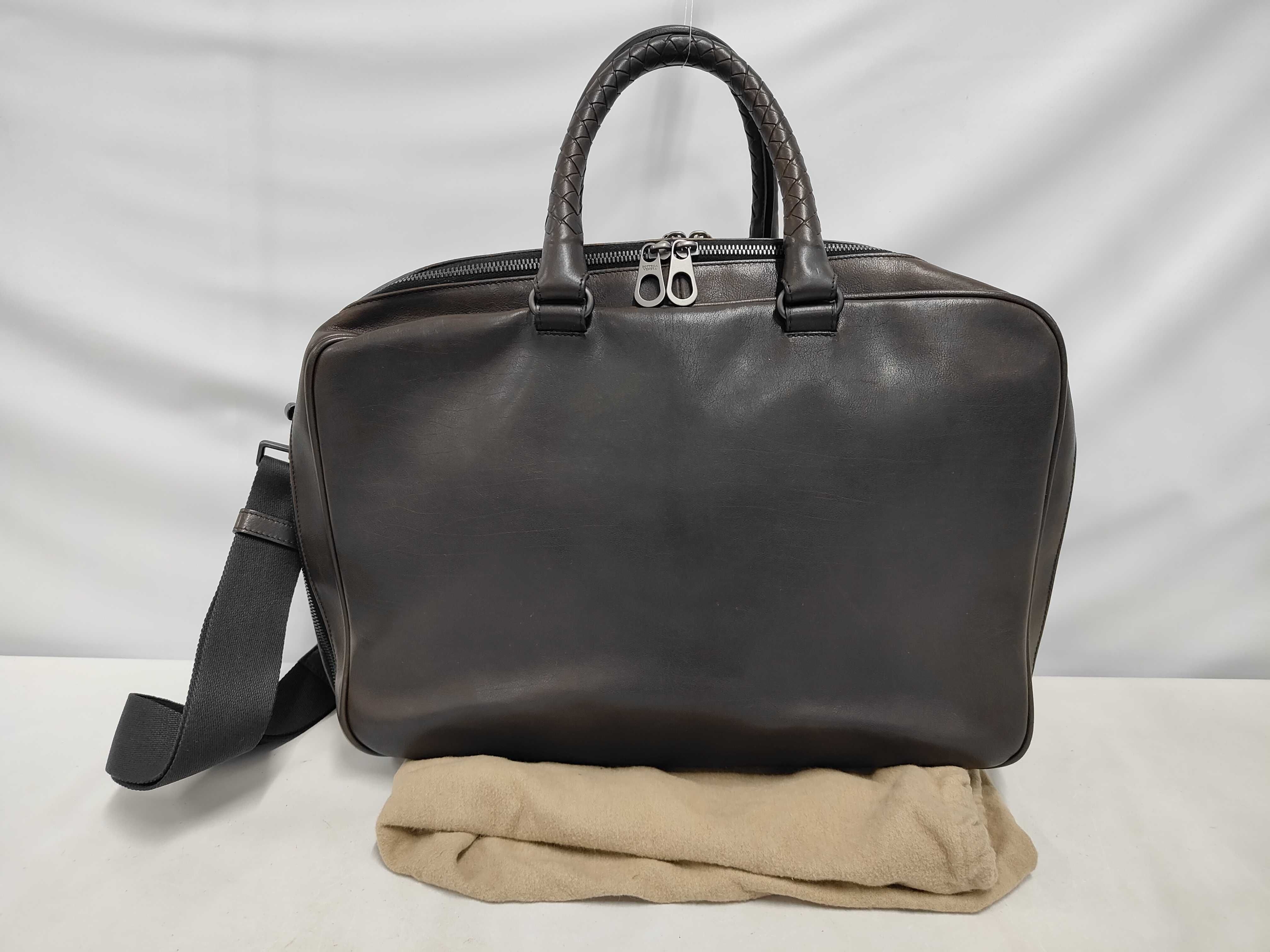 Intrecciato Calf Leather Business Bag Briefcase Serial Business Bag