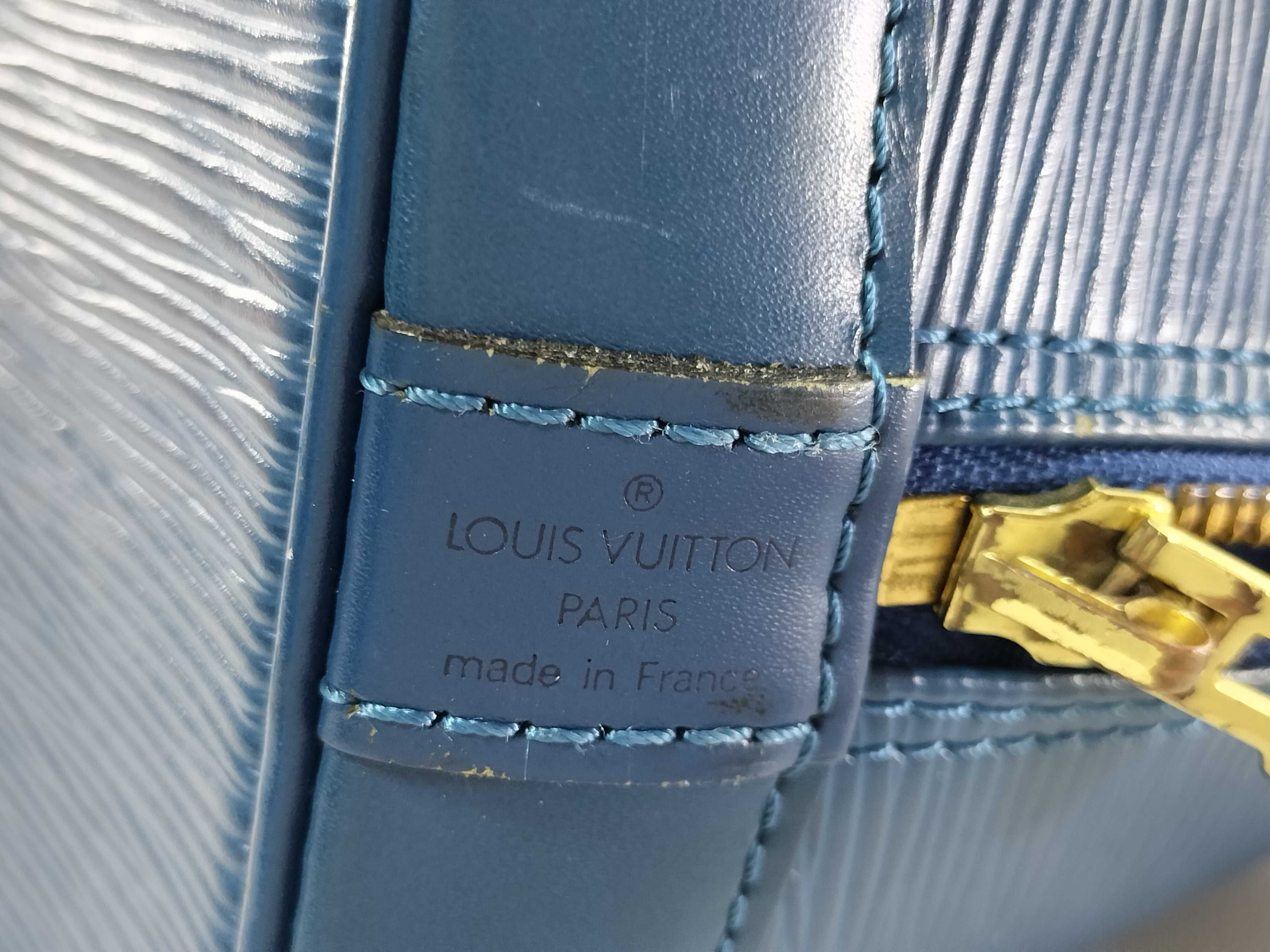 Epi Alma Blue Handbag — view 8