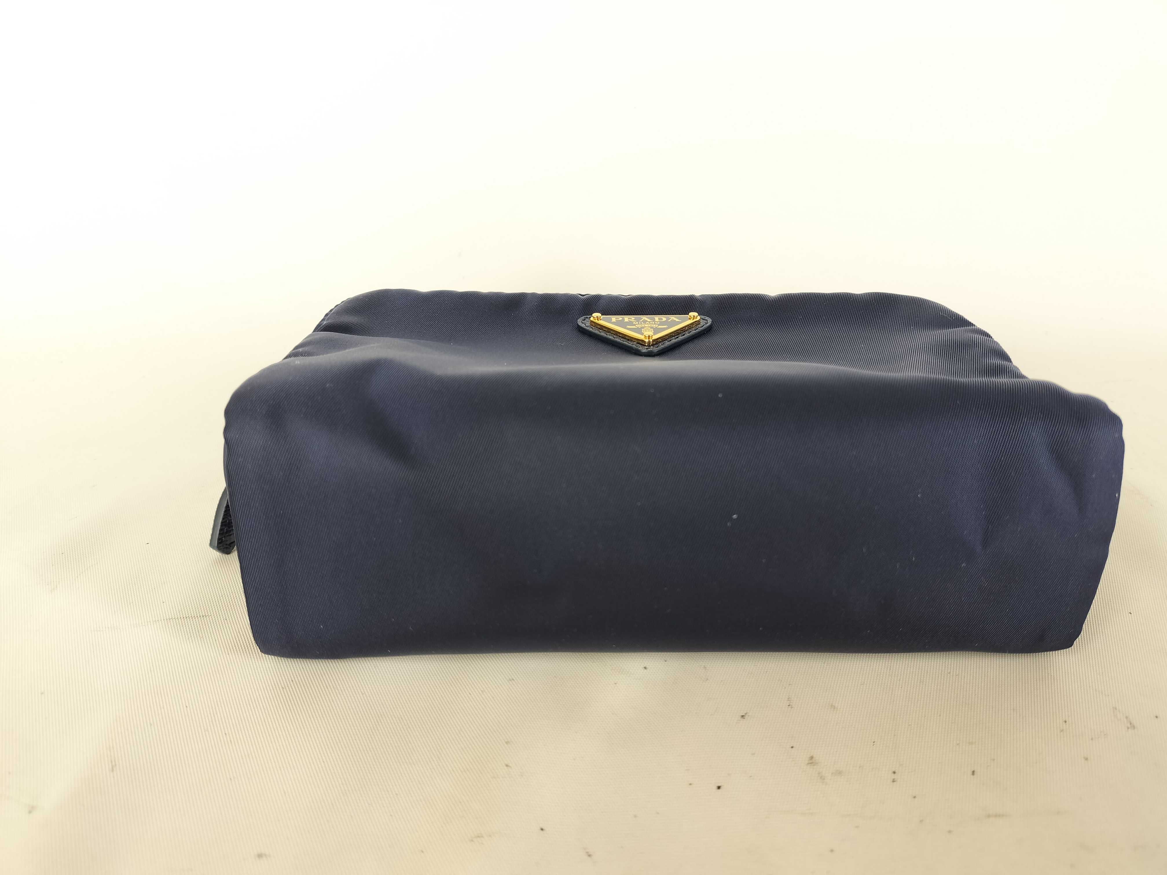 Nylon Re-Nylon Nylon Pouch Back Small Aviation Blue Pouch — view 4