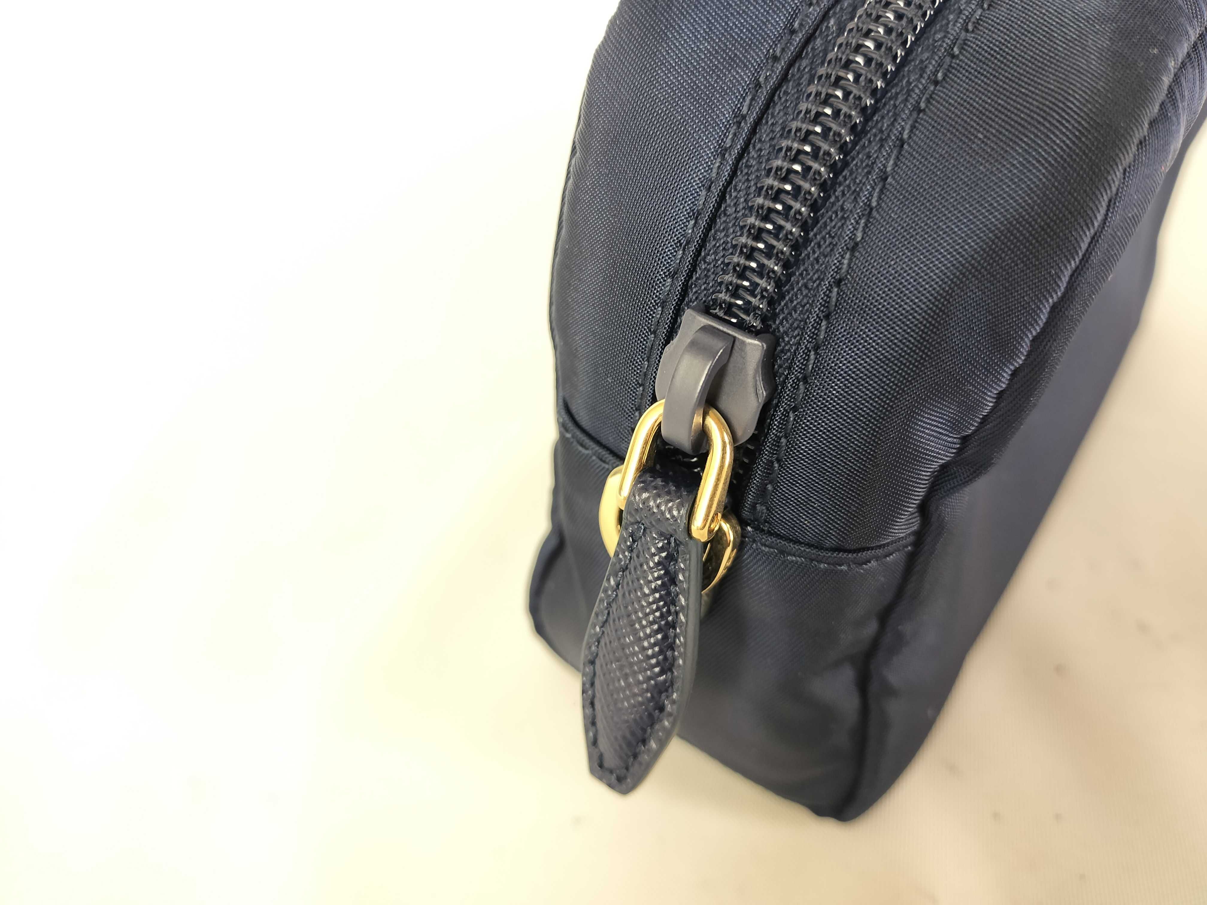 Nylon Re-Nylon Nylon Pouch Back Small Aviation Blue Pouch — view 5