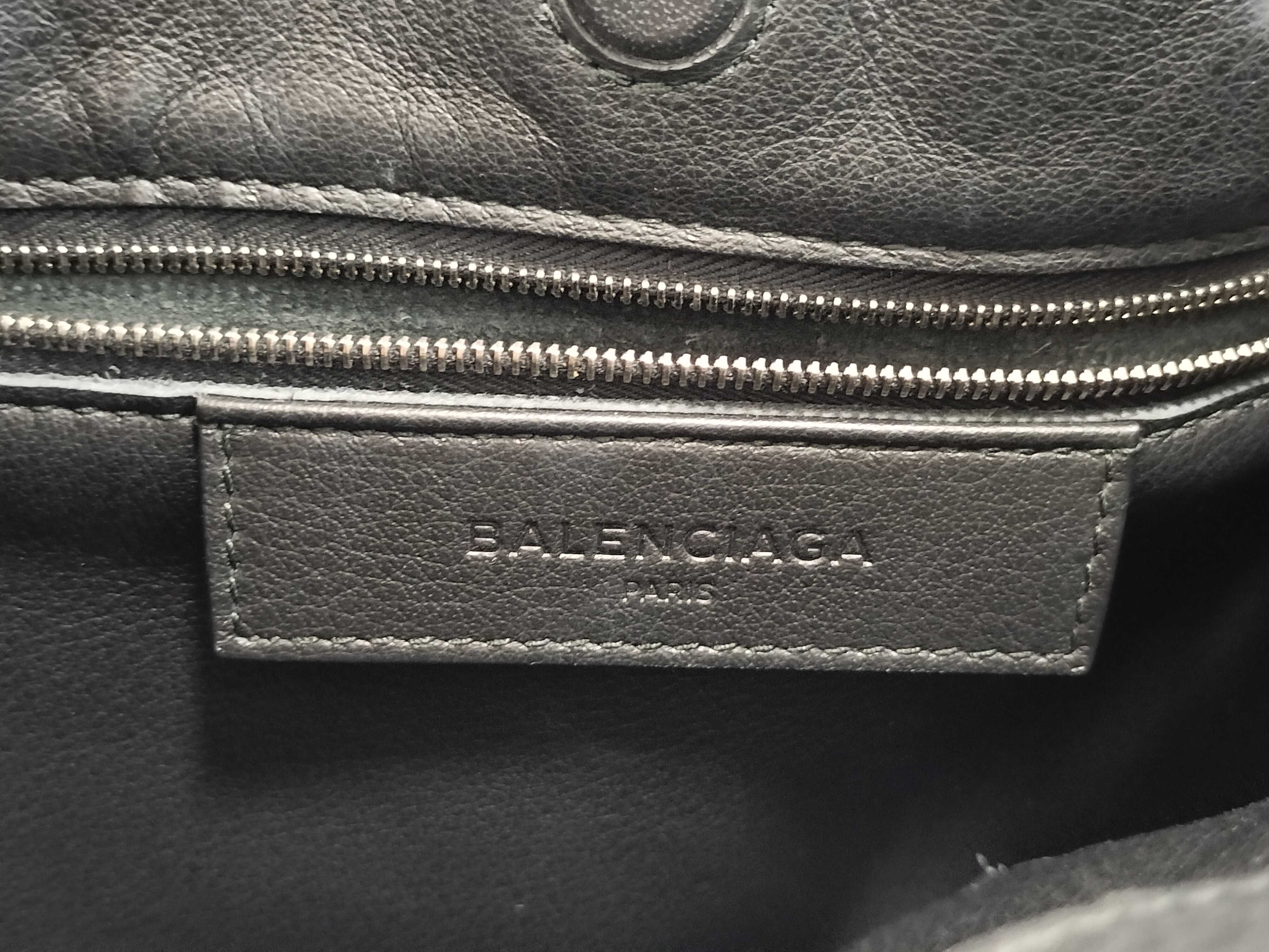 Paper Mini Leather 2-Way Handbag, Black, 370926 (Handbag) — view 11