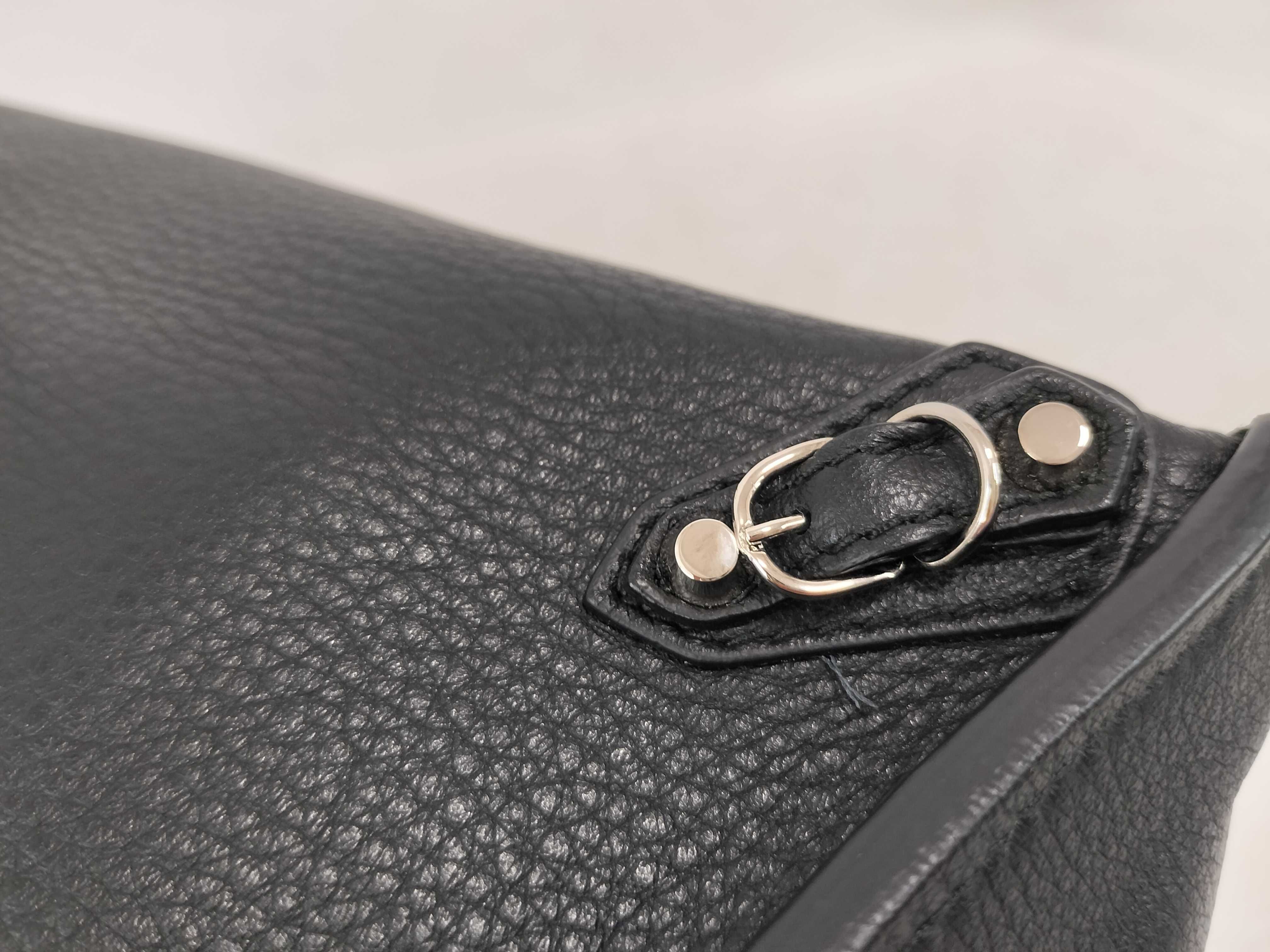 Paper Mini Leather 2-Way Handbag, Black, 370926 (Handbag) — view 12