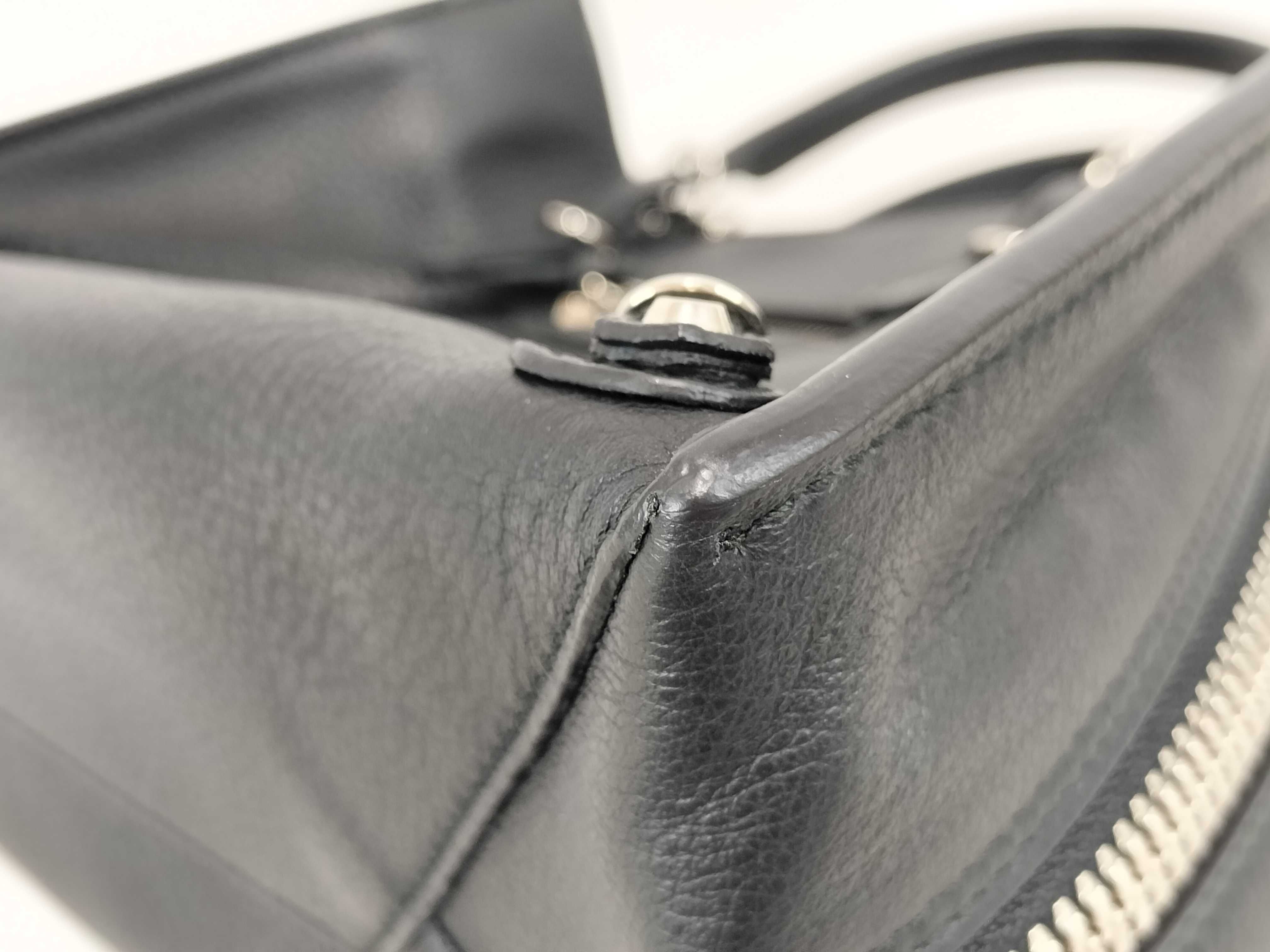 Paper Mini Leather 2-Way Handbag, Black, 370926 (Handbag) — view 6