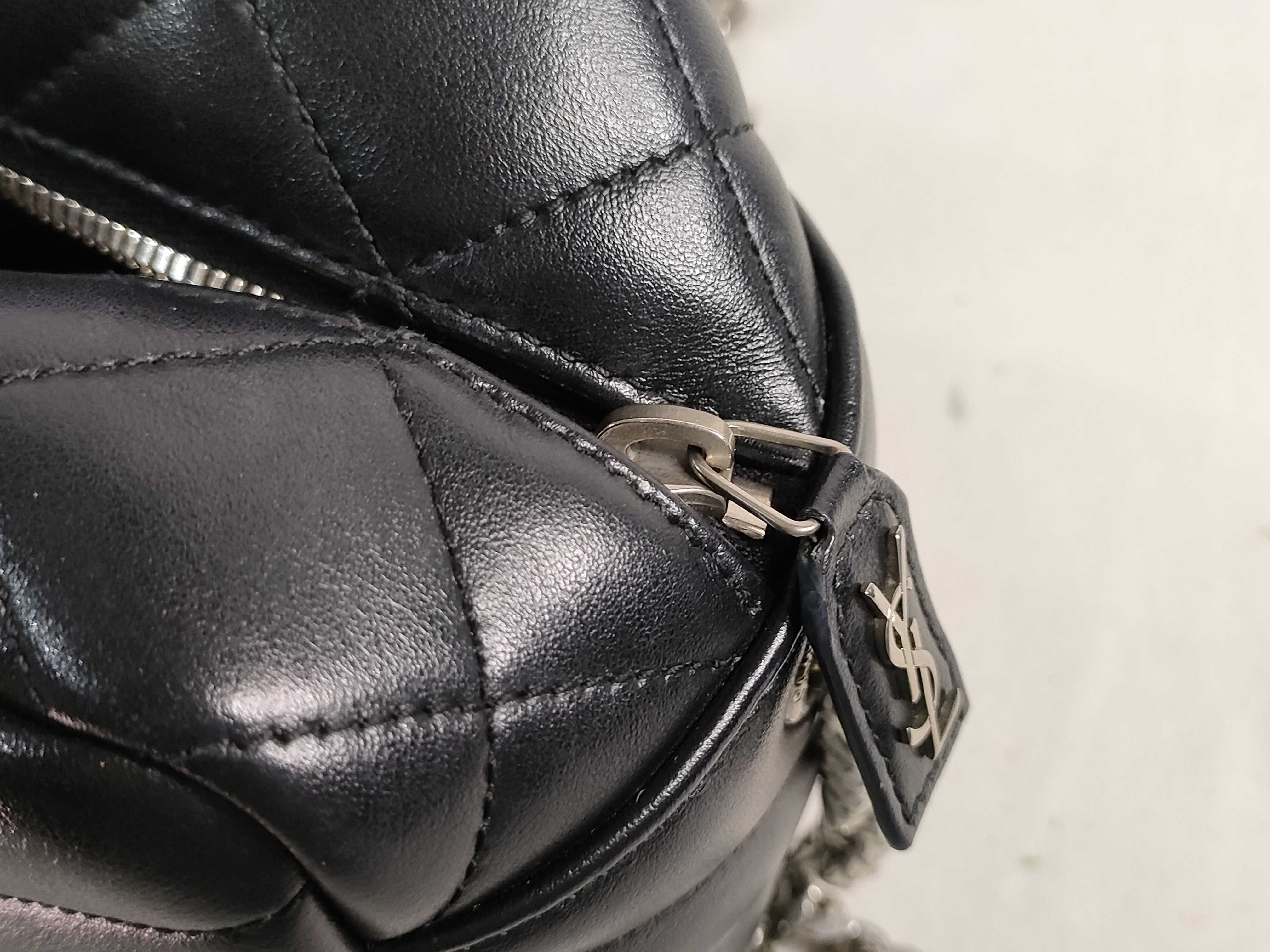 PH-YSL Lou Shoulder Bag Black Leather — view 13