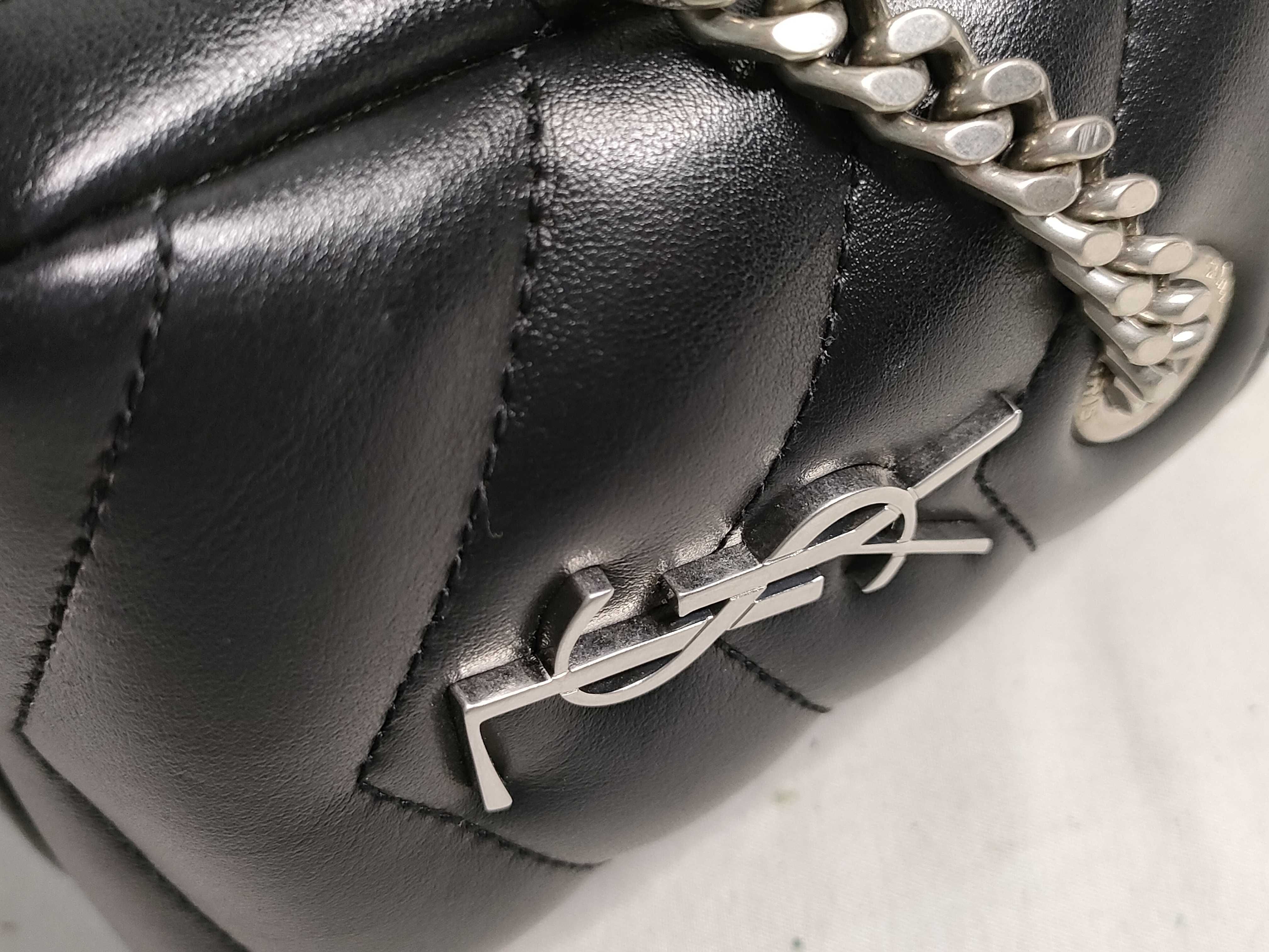 PH-YSL Lou Shoulder Bag Black Leather — view 14