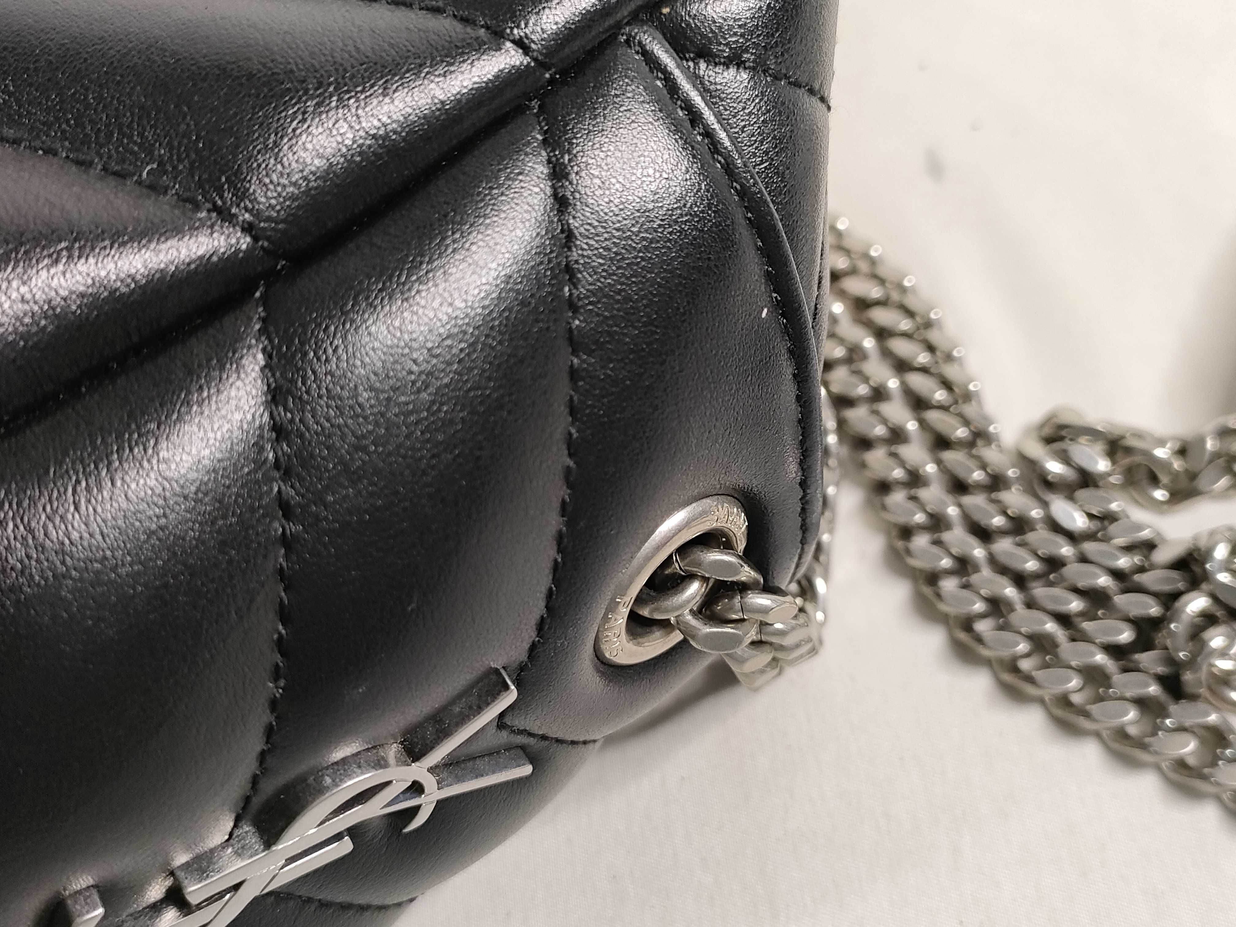 PH-YSL Lou Shoulder Bag Black Leather — view 5