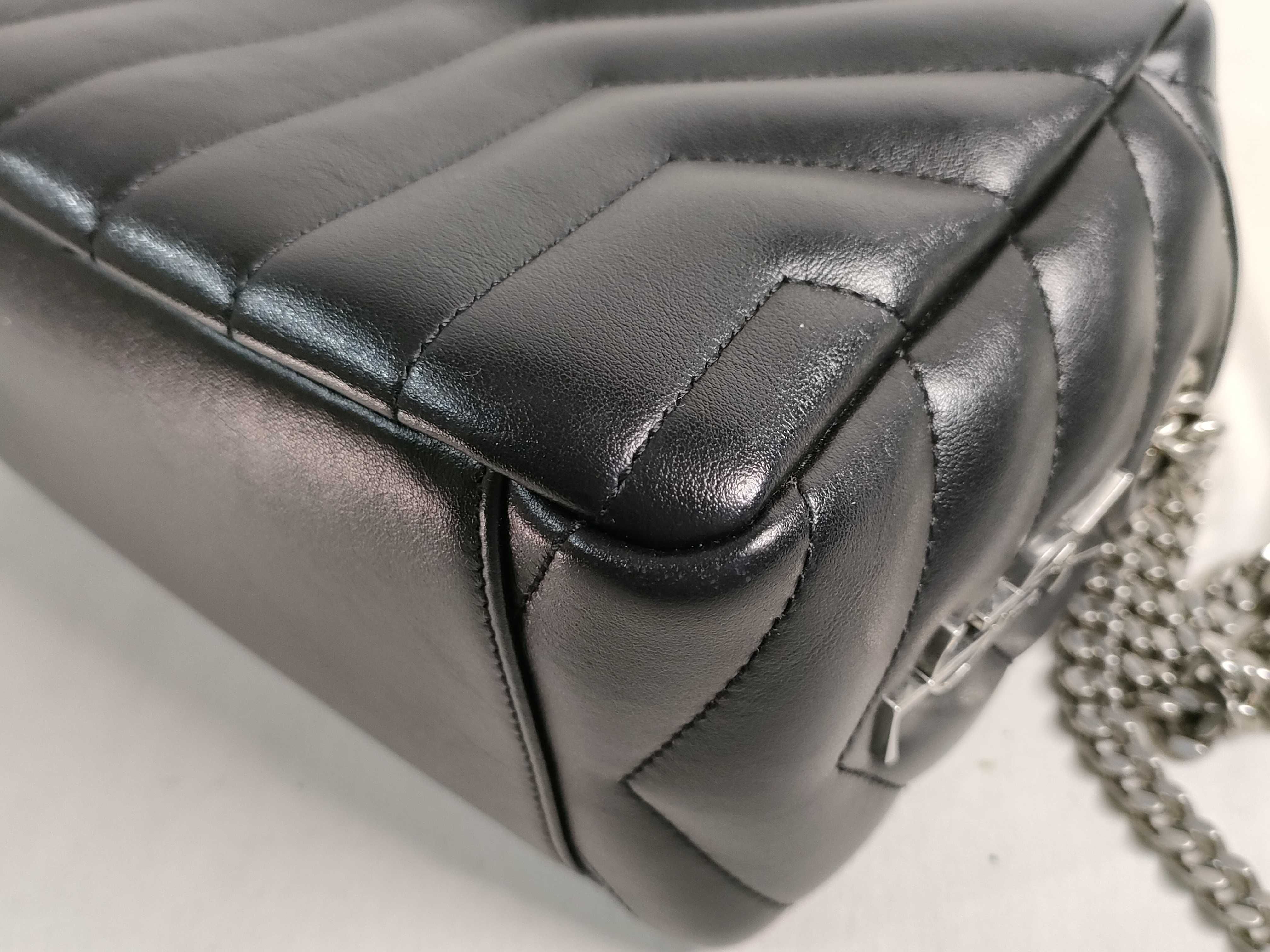 PH-YSL Lou Shoulder Bag Black Leather — view 6