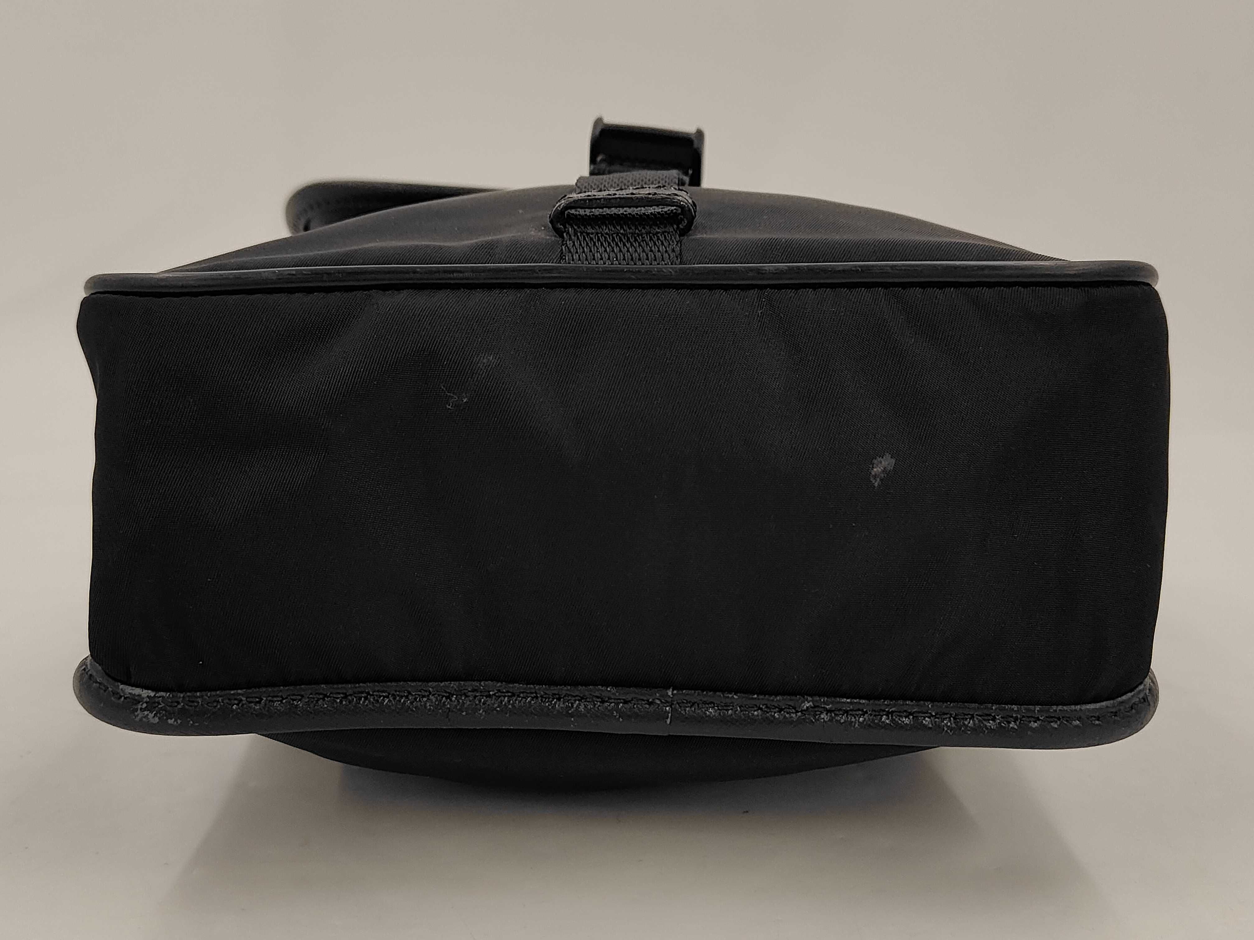 Triangle Logo Plate Nylon Shoulder Bag — view 3