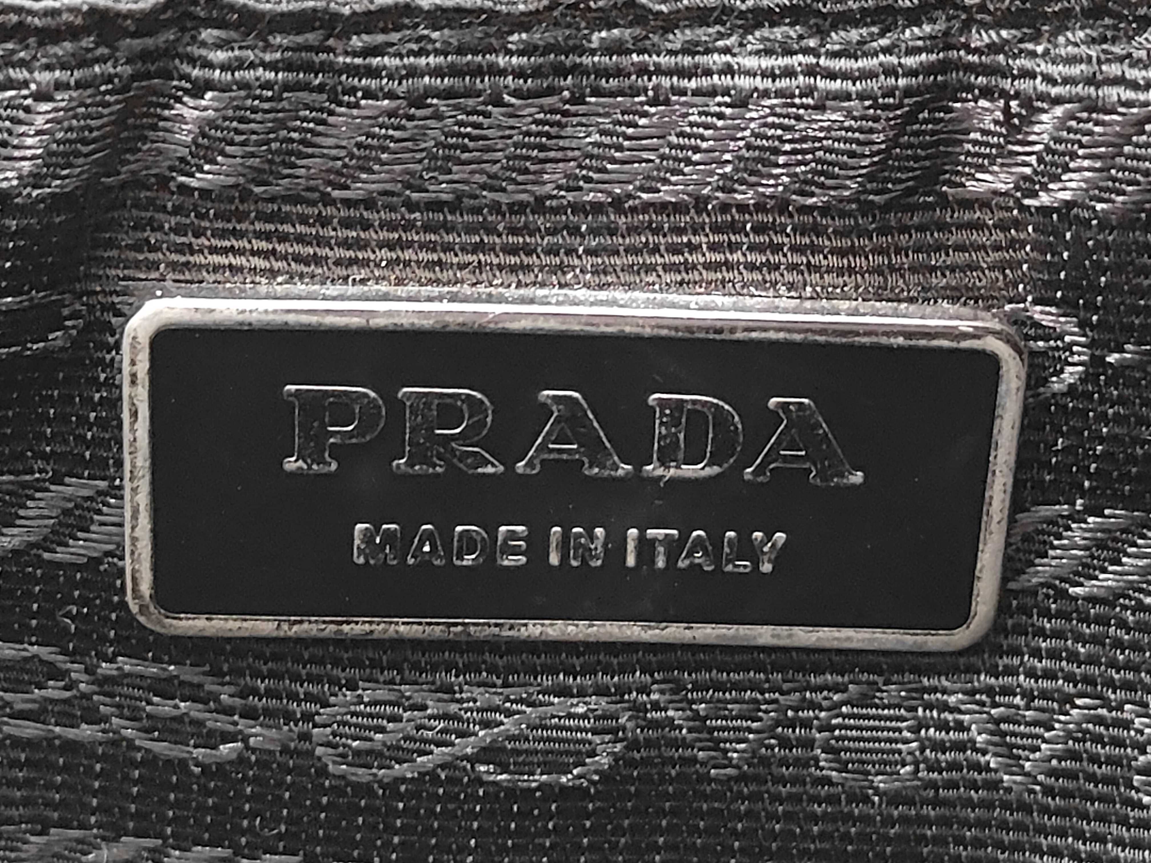 Triangle Logo Plate Nylon Shoulder Bag — view 9