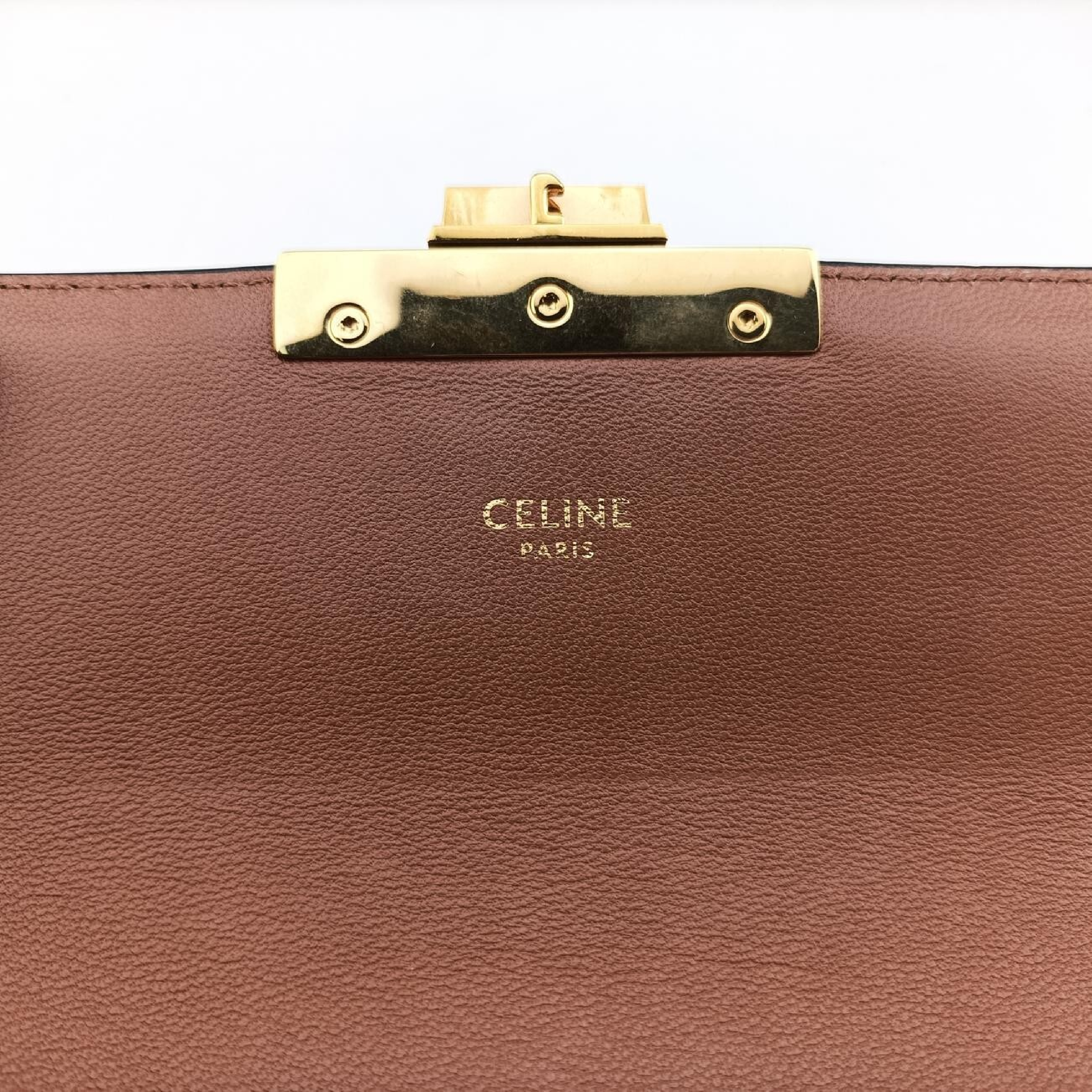 Triomphe Brown PVC Coated Canvas Shoulder Bag U-CE-0271 — view 7