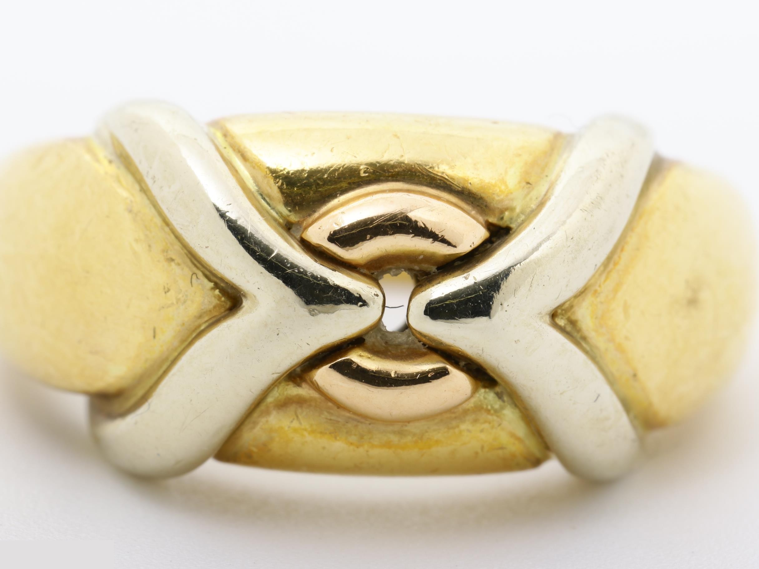 Other line: Precious metal rings, 750YG, PG, WG, 11.6g, size #10 — view 2