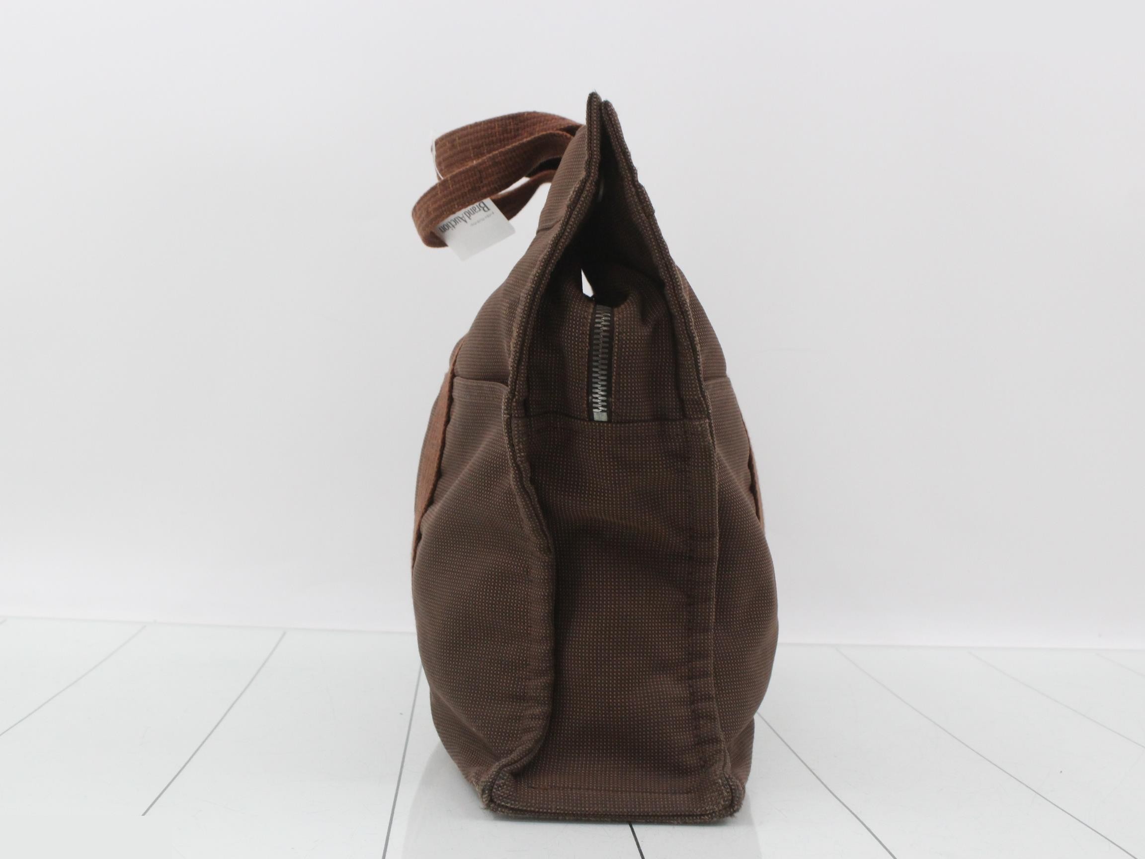 Aile Line MM Tote Bag, Brown — view 4